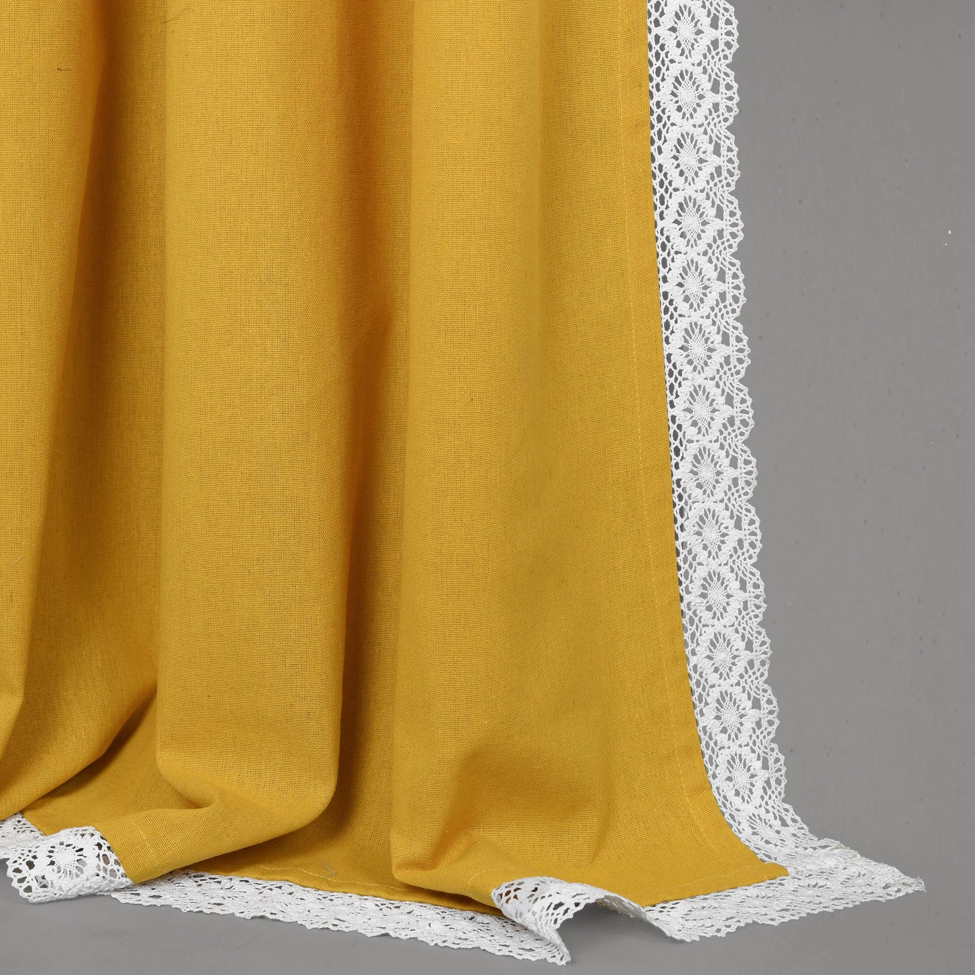 Lush Decor Rosalie Paire de Rideaux de fenêtre Style Rustique pour Salon, Salle à Manger, Chambre à Coucher 213,4 x 137,2 cm Jaune 213,4 x 137,2 cm