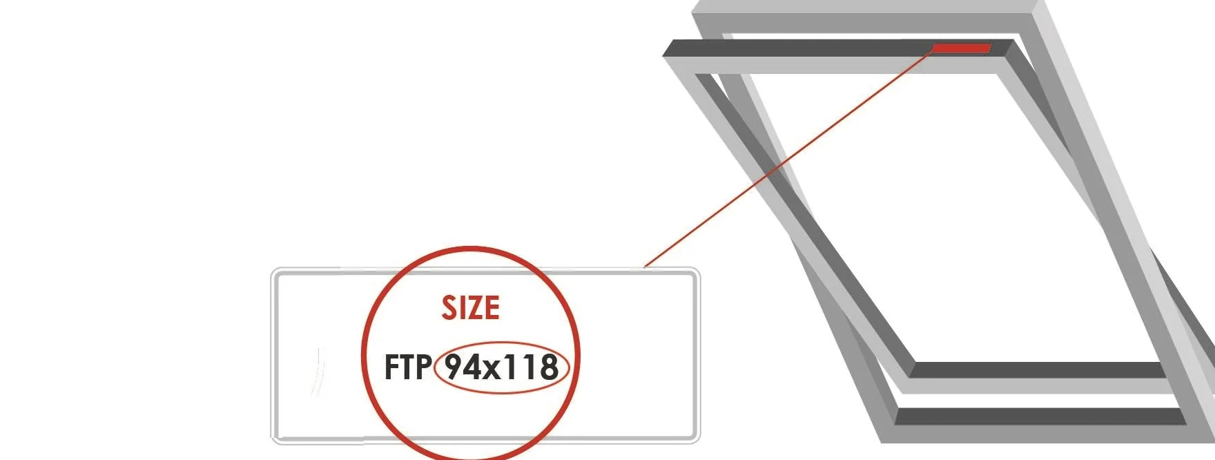 Bloc Skylight Blind 1 (55/78) pour fenêtres de Toit Fakro, Noir