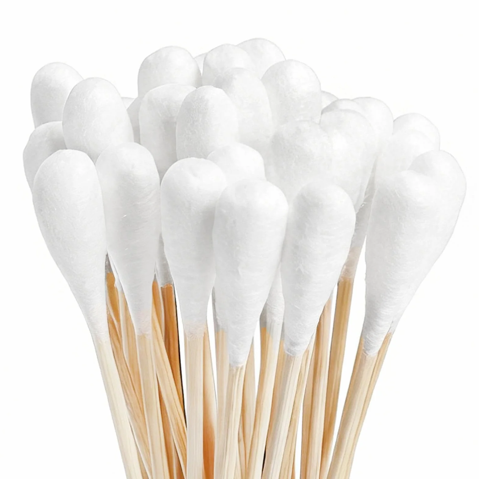 Cotons-Tiges en Bois 20cm 100 Pièces pour Maquillage Nettoyage