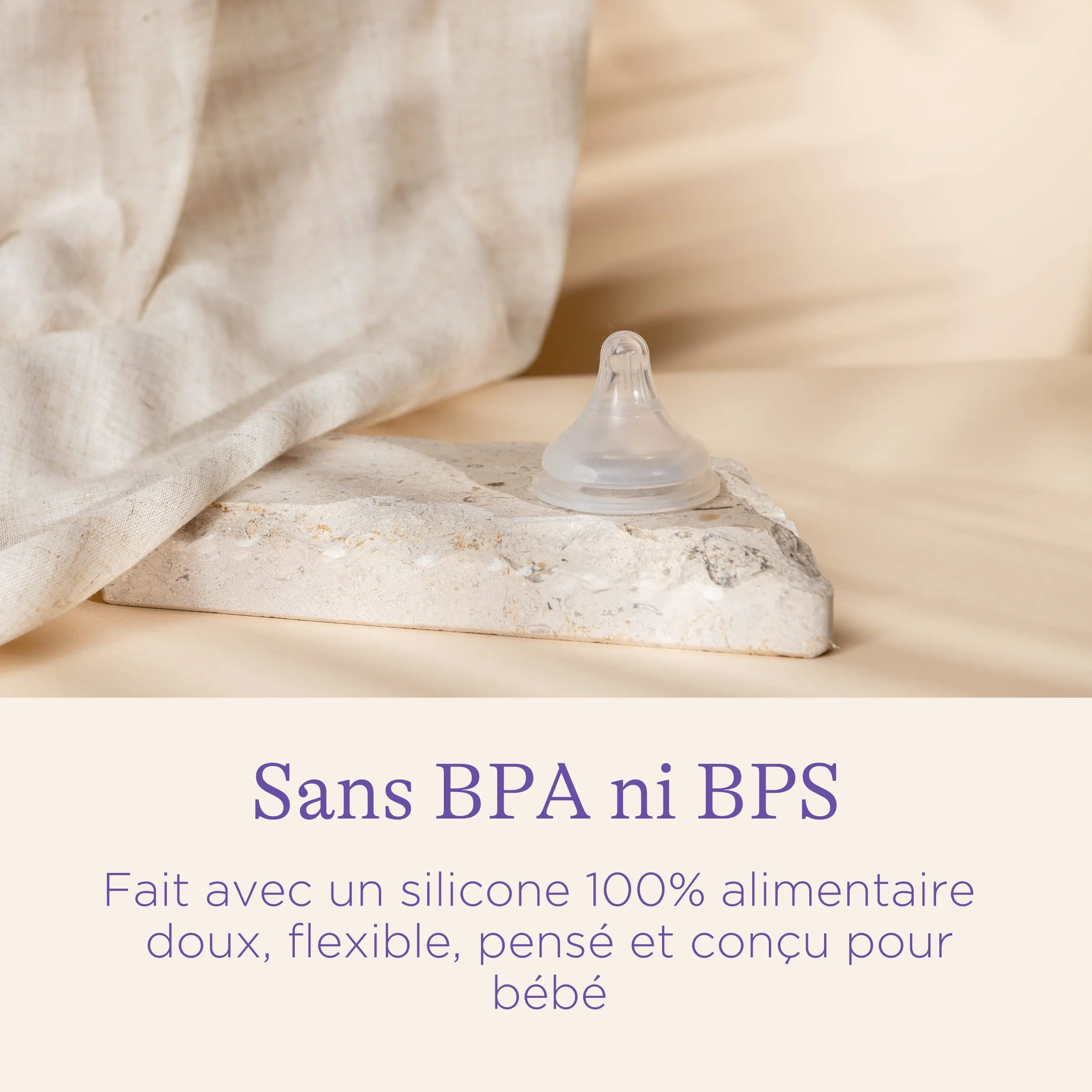 Lansinoh Biberon Verre NaturalWave® 160 ml Tétine Souple Anti-Colique Sans BPA