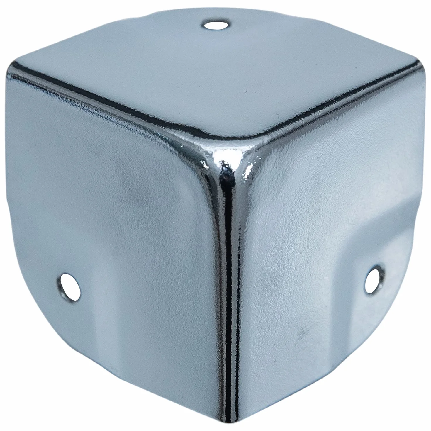HMF Protection d'angle en métal 8 pièces 40 x 40 x 40 mm Argent galvanisé