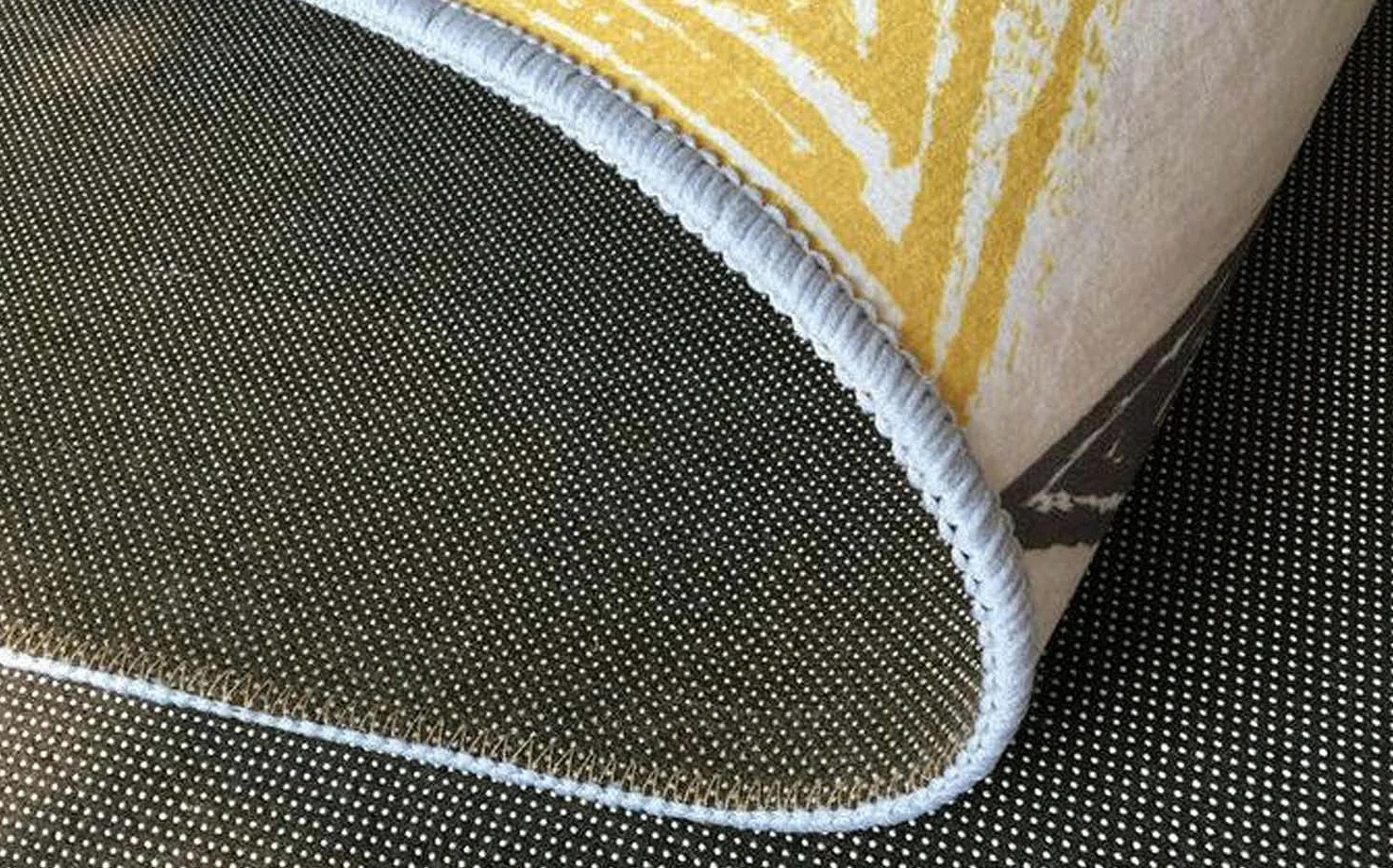 Dhao Cotton Tapis Rond Lavable en Machine Motif Mandala Européen pour Salon Chambre à Coucher Bureau Style Folk Épaississement Différentes Tailles Tapis Ø 180 cm