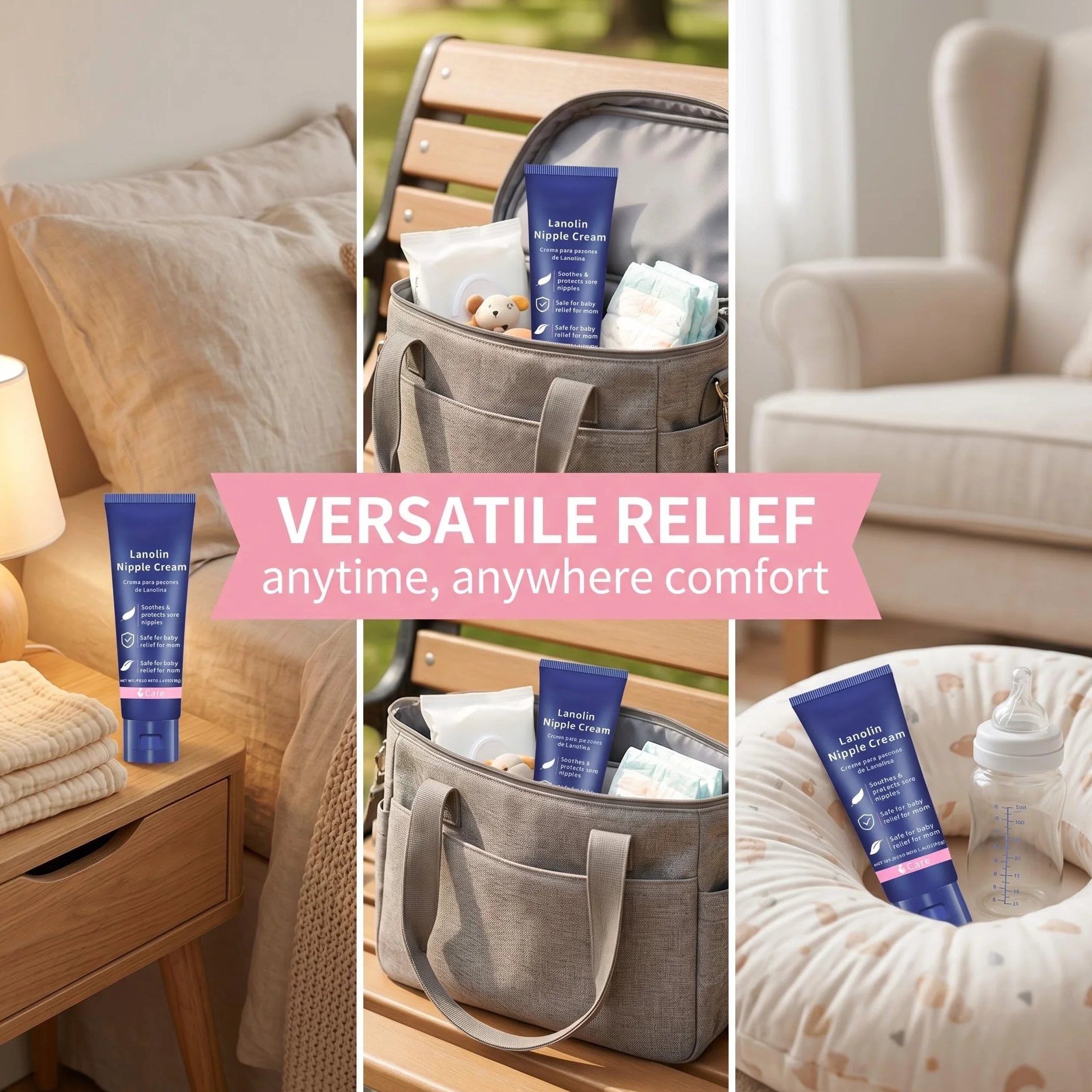Crème sein allaitement 40 g, hydratante allaitement sevrage, soin quotidien peau sèche sensible