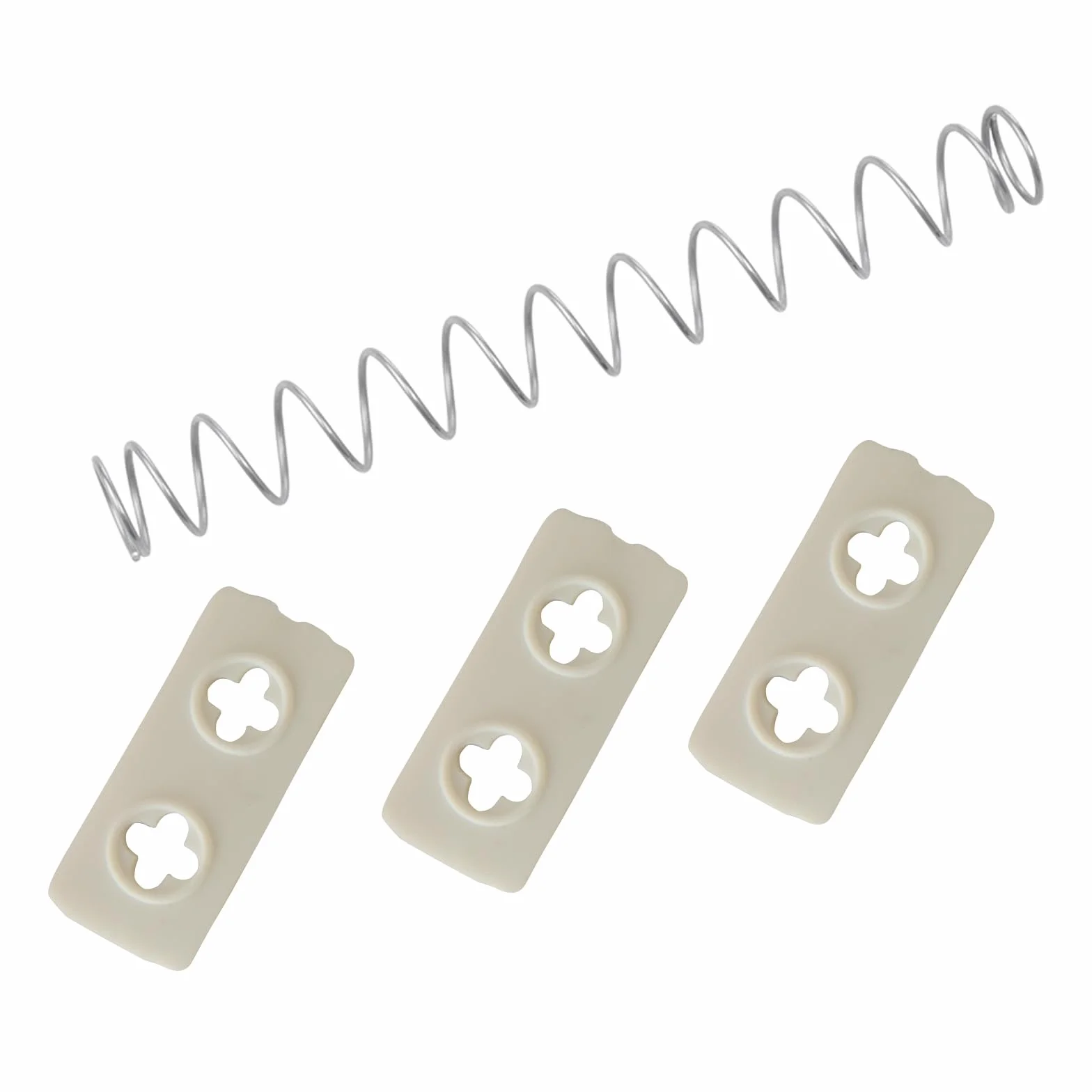 Westmark Set plaque d'éjection et ressort pour Dénoyauteur de cerises 4030 3 pièces Plastique Argent 10 cm