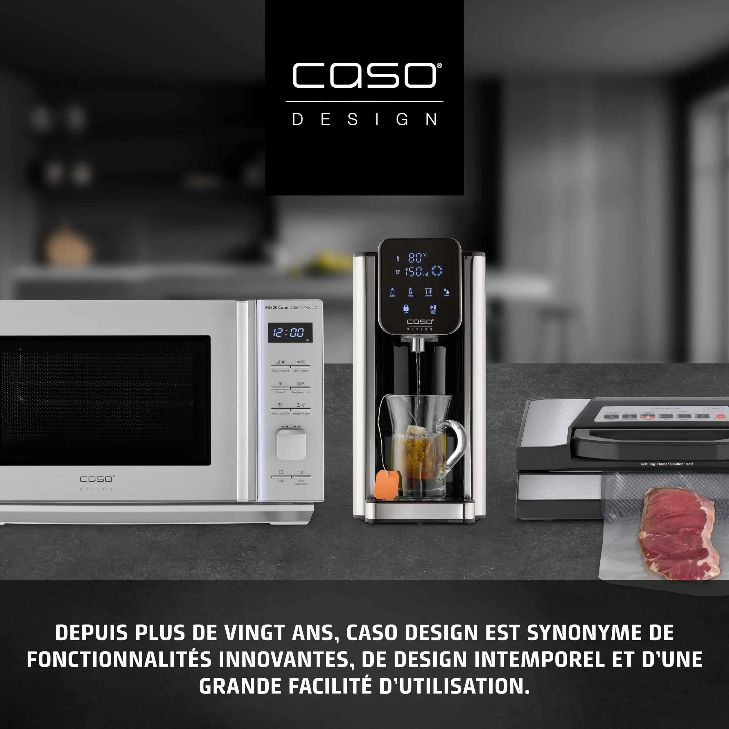CASO VC 10 machine sous vide alimentaire barre de soudure 30 cm argenté