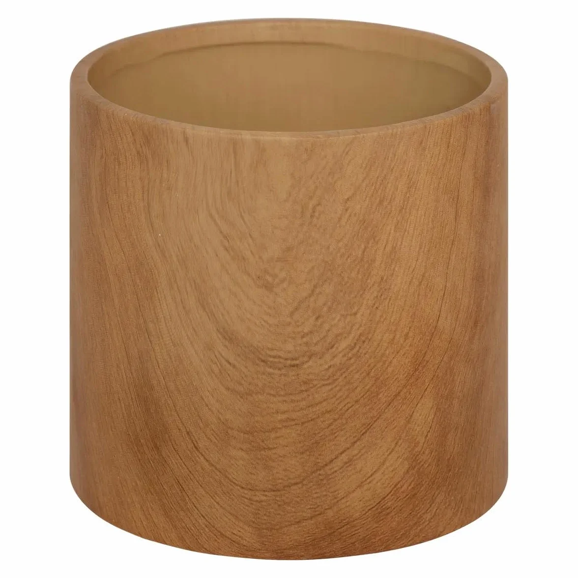 Atmosphera Créateur d'intérieur Cache-Pots Effet Bois SOA 14cm Naturel Lot de 2