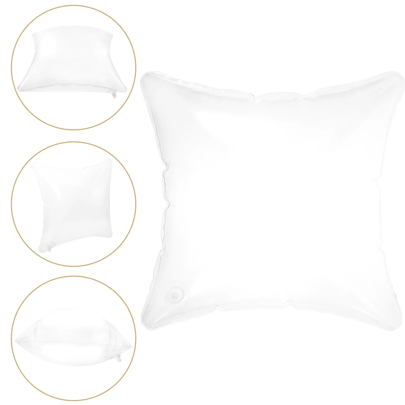 ABOOFAN Lot De 4 Oreillers Gonflables pour Le Camping Coussins Portables Coussins Souples Et Robustes avec Noyau Rempli Dair