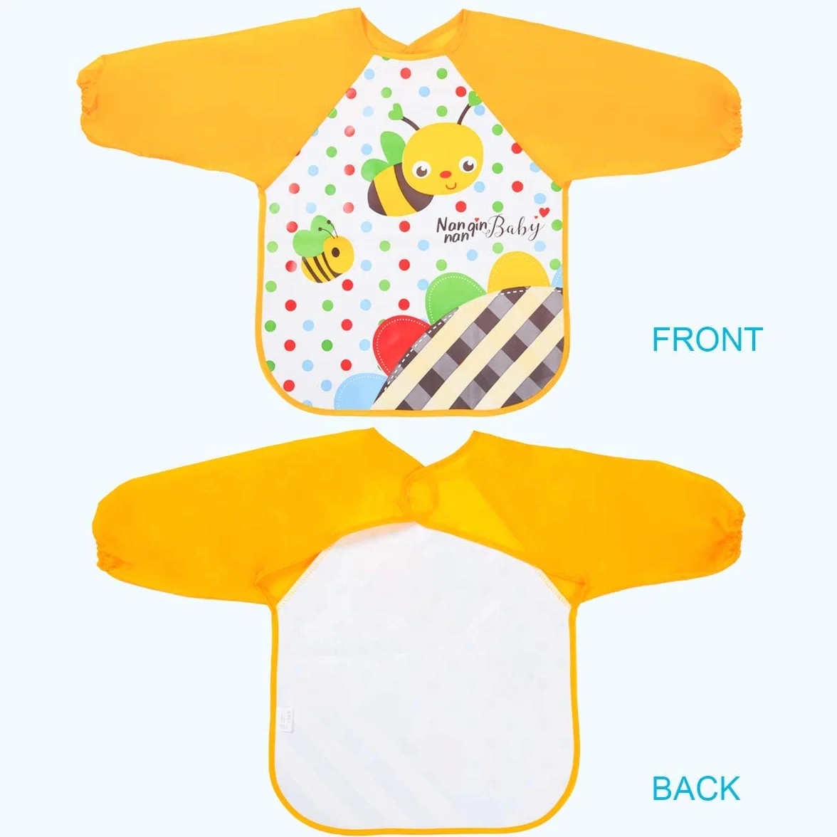 Vicloon Bavoir Imperméable à Manches Longues pour Bébé 3 Mois-3 Ans