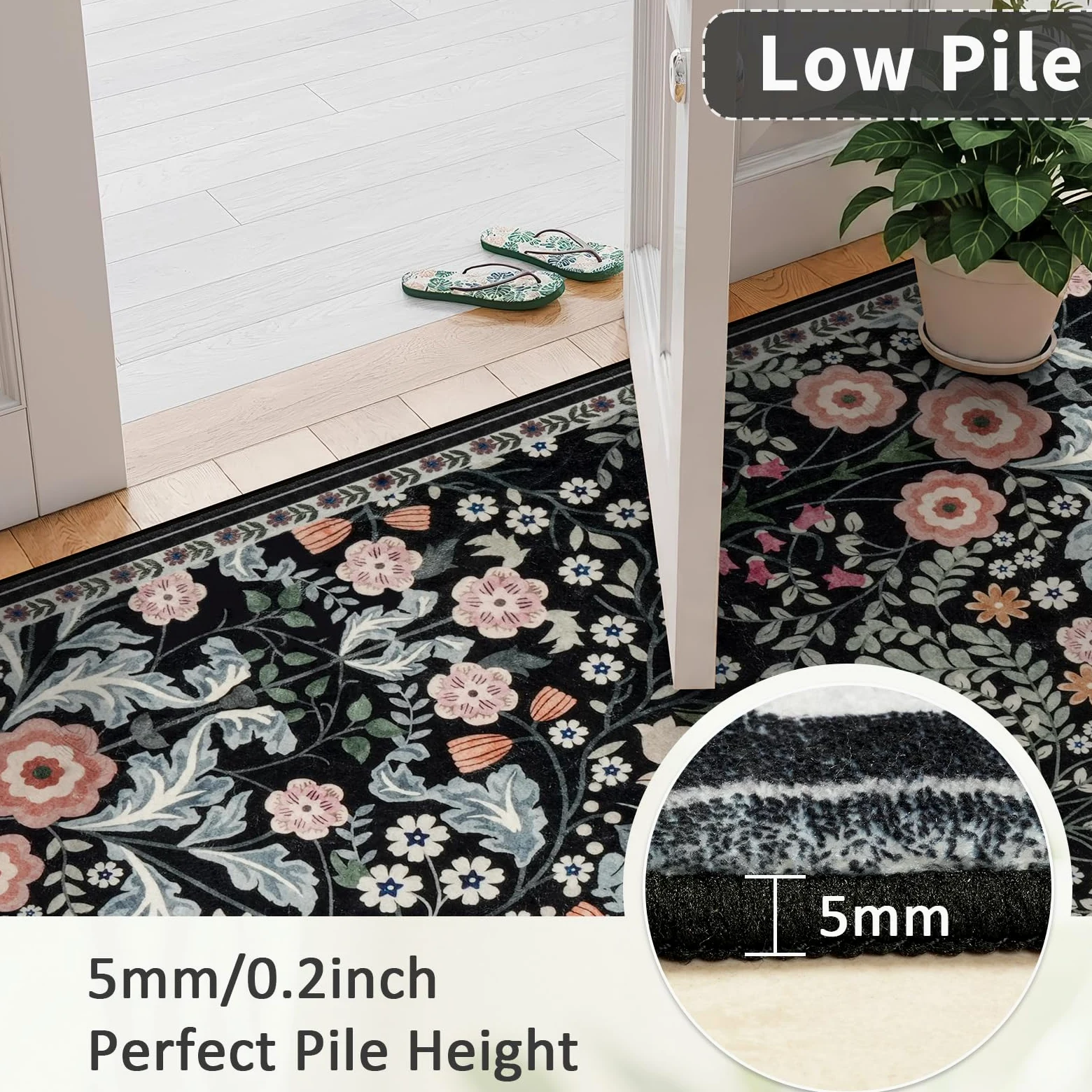 Tapis lavable pour le salon
