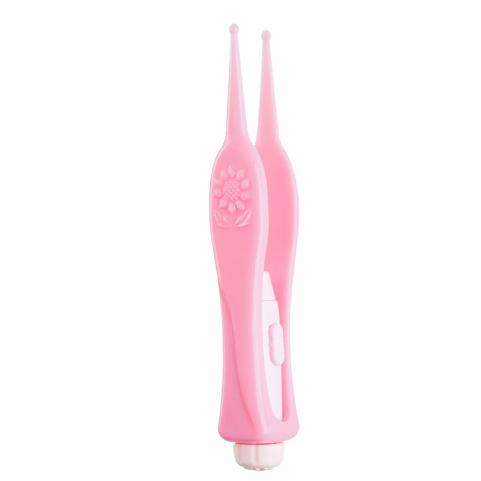 Pince de nettoyage nasale douce rose tête ronde soin nez oreilles