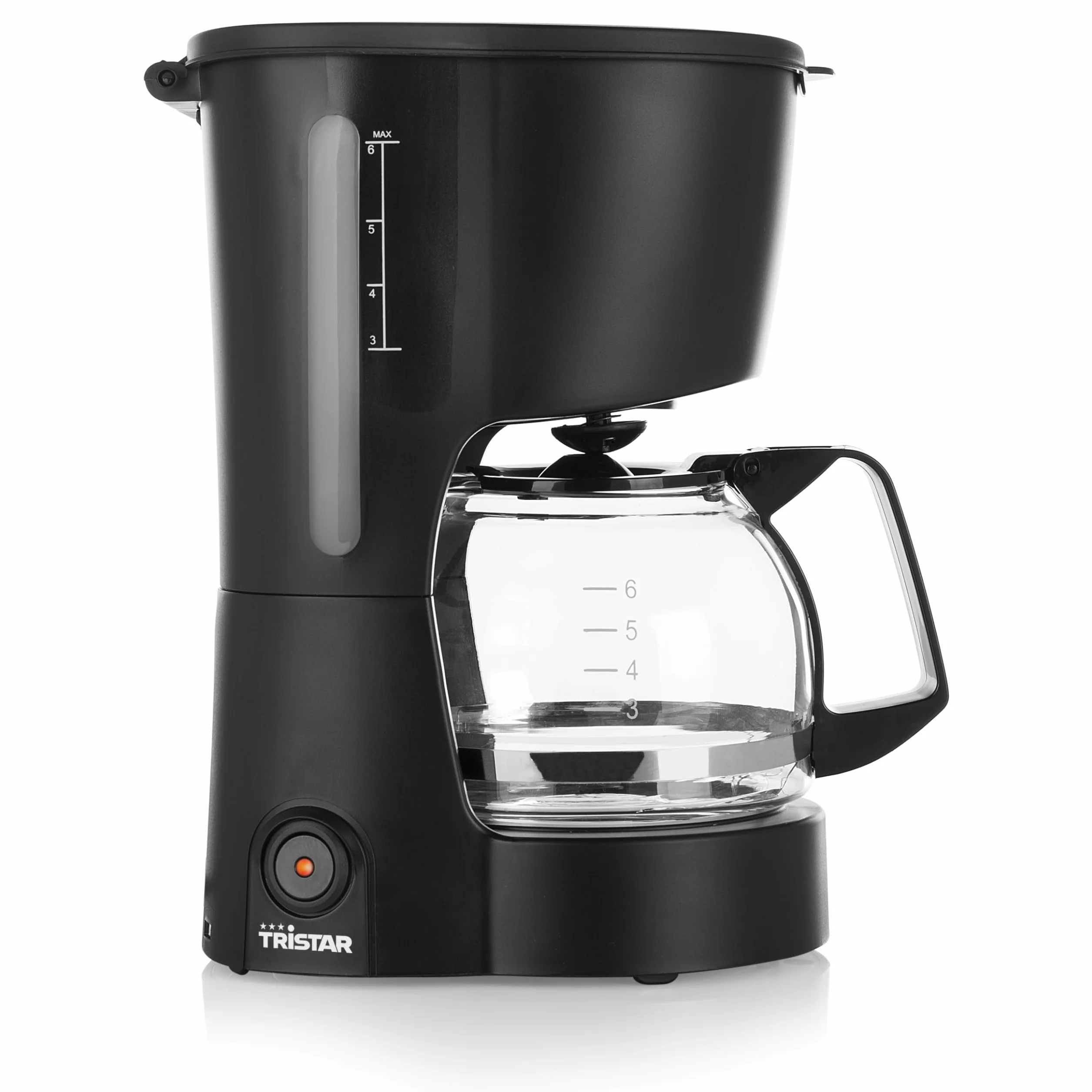 Tristar Cafetière 6 Tasses 600W Maintien au Chaud Filtre Permanent Anti-Goutte Compacte