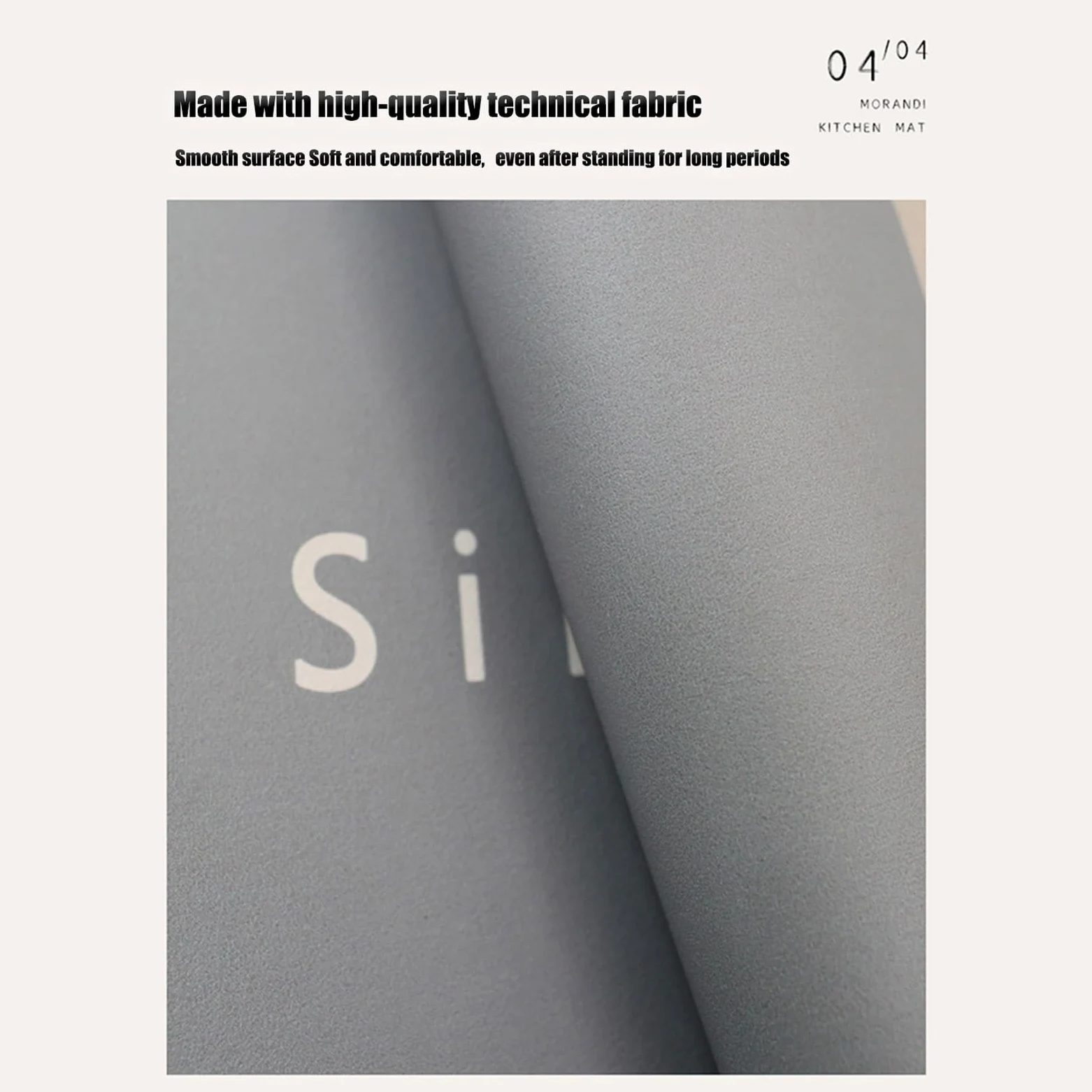 Tapis de cuisine anti-fatigue, tapis de sol antidérapant imperméable et résistant aux taches pour la maison et le bureau