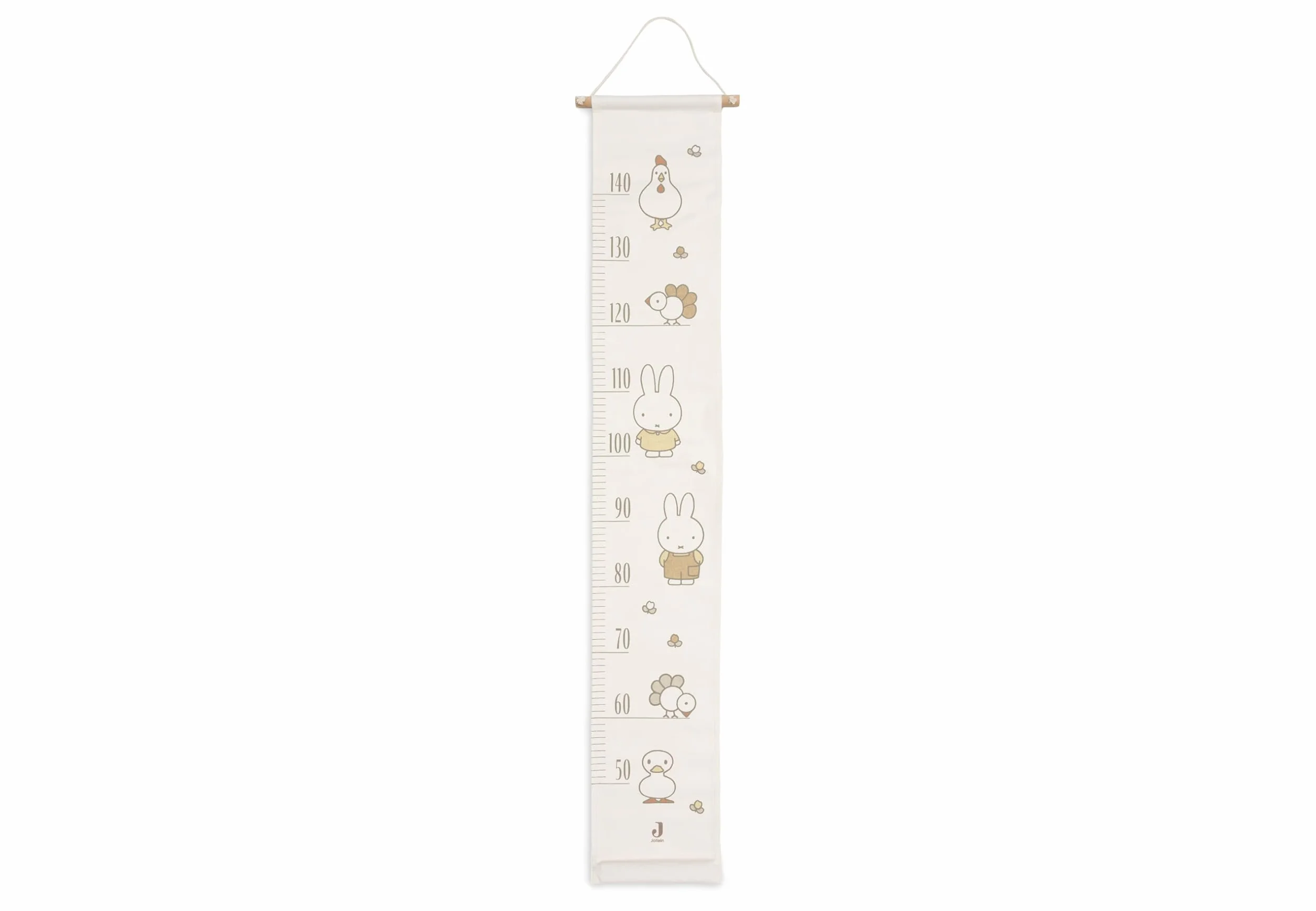 Jollein Toise murale enfant Miffy Family Farm tissu suspendre croissance
