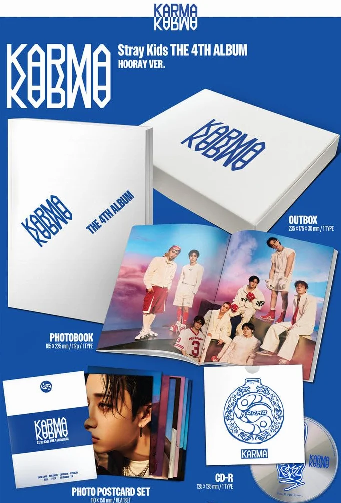 Stray Kids - Vol.4 Karma Standard Version CD (2 Versions Set)