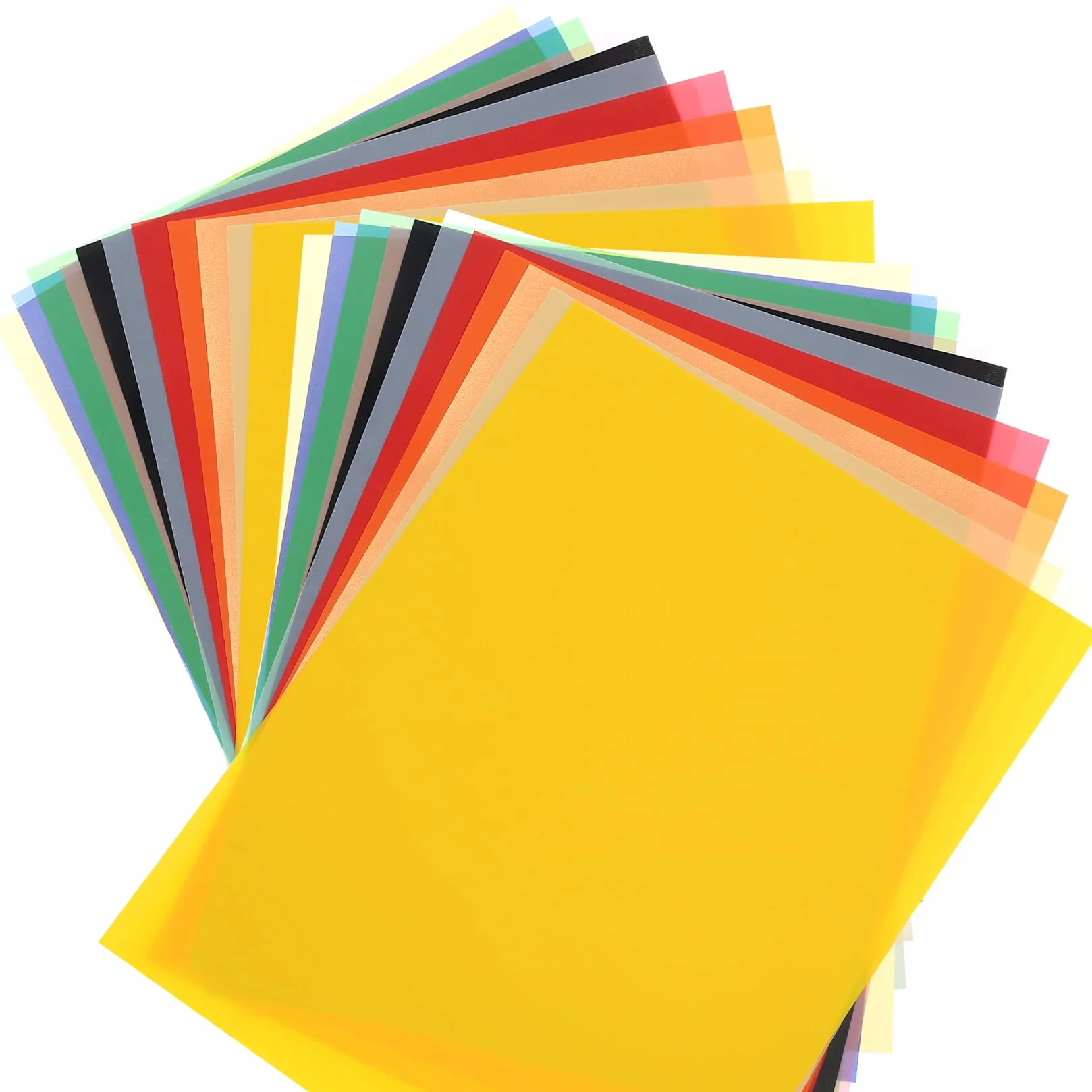 Papier Calque A4 100 g/m² 13 Couleurs 26 Feuilles Dessin Coloré Transparent