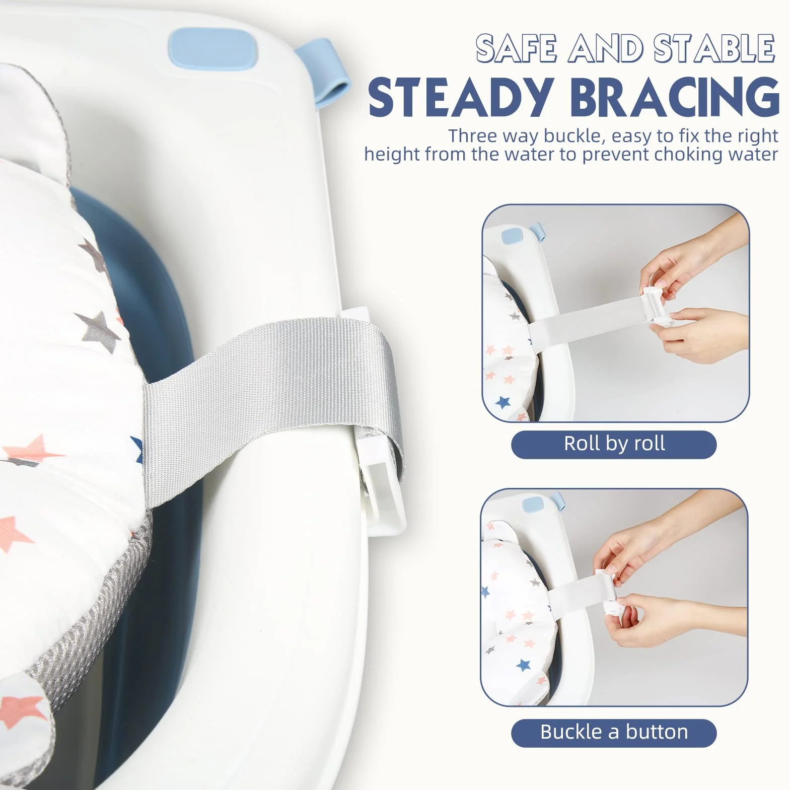 Coussin de Bain Bebe Transat pour Baignoire Siege Matelas Reducteur Baby Hamac Adaptateur Oreiller