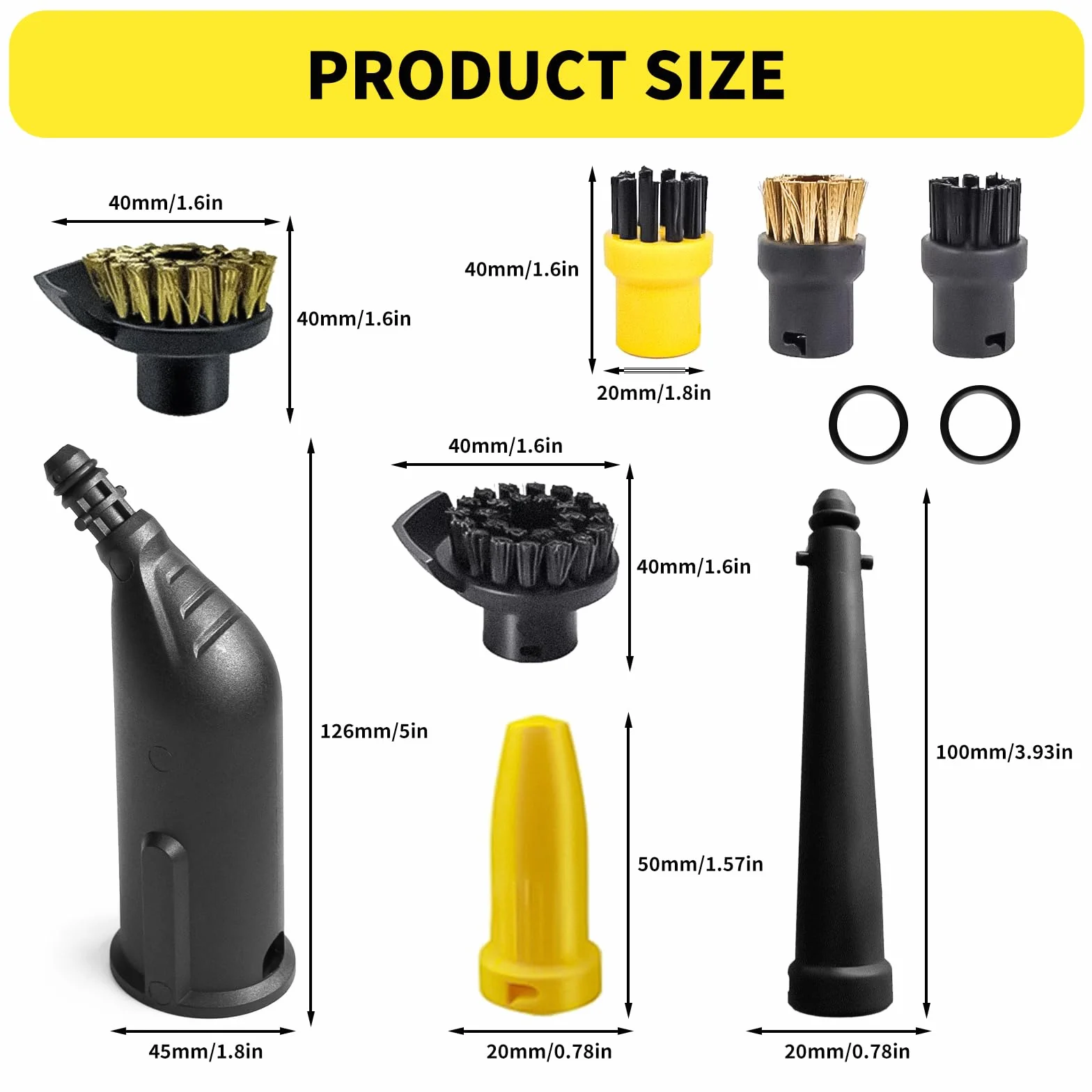 Kärcher SC1 SC2 SC3 SC4 SC5 accessoires nettoyeur vapeur lot 10 pièces buse manuelle