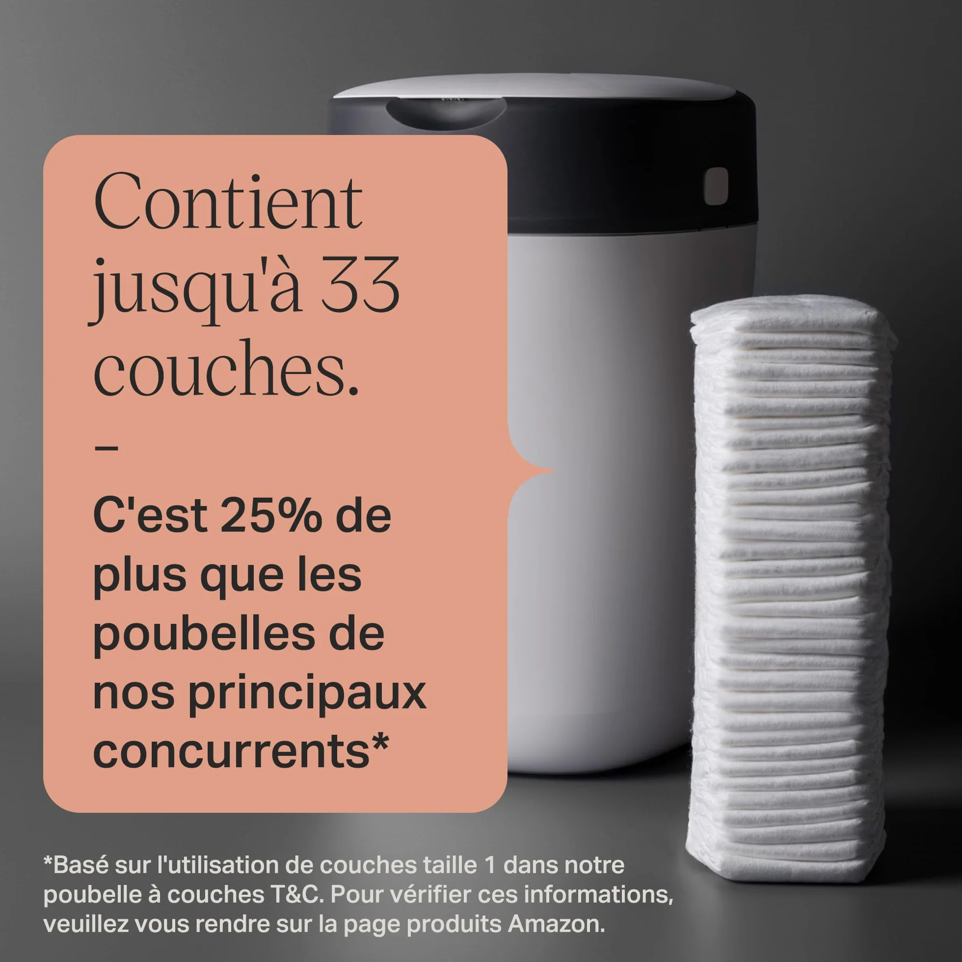 Tommee Tippee Poubelle à couches Twist & Click Pack Exclusif avec 2 Recharges, Protection anti-odeurs anti-germes, Grande capacité