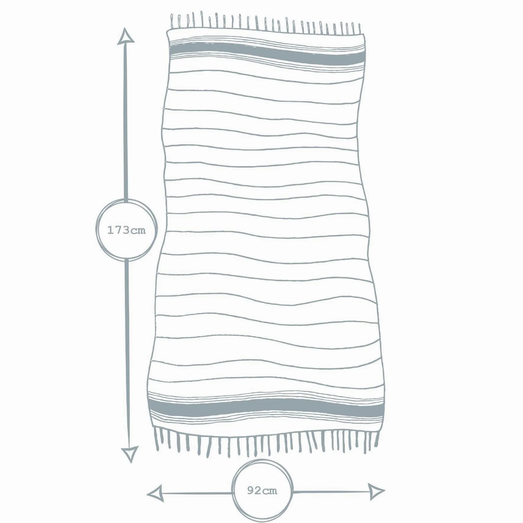 Nicola Spring Serviettes de Bain en Coton Turc - Légard Peshtemal Fouta de Plage légère - 173 x 92 cm - Cantaloup/Moutarde - Pack de 4