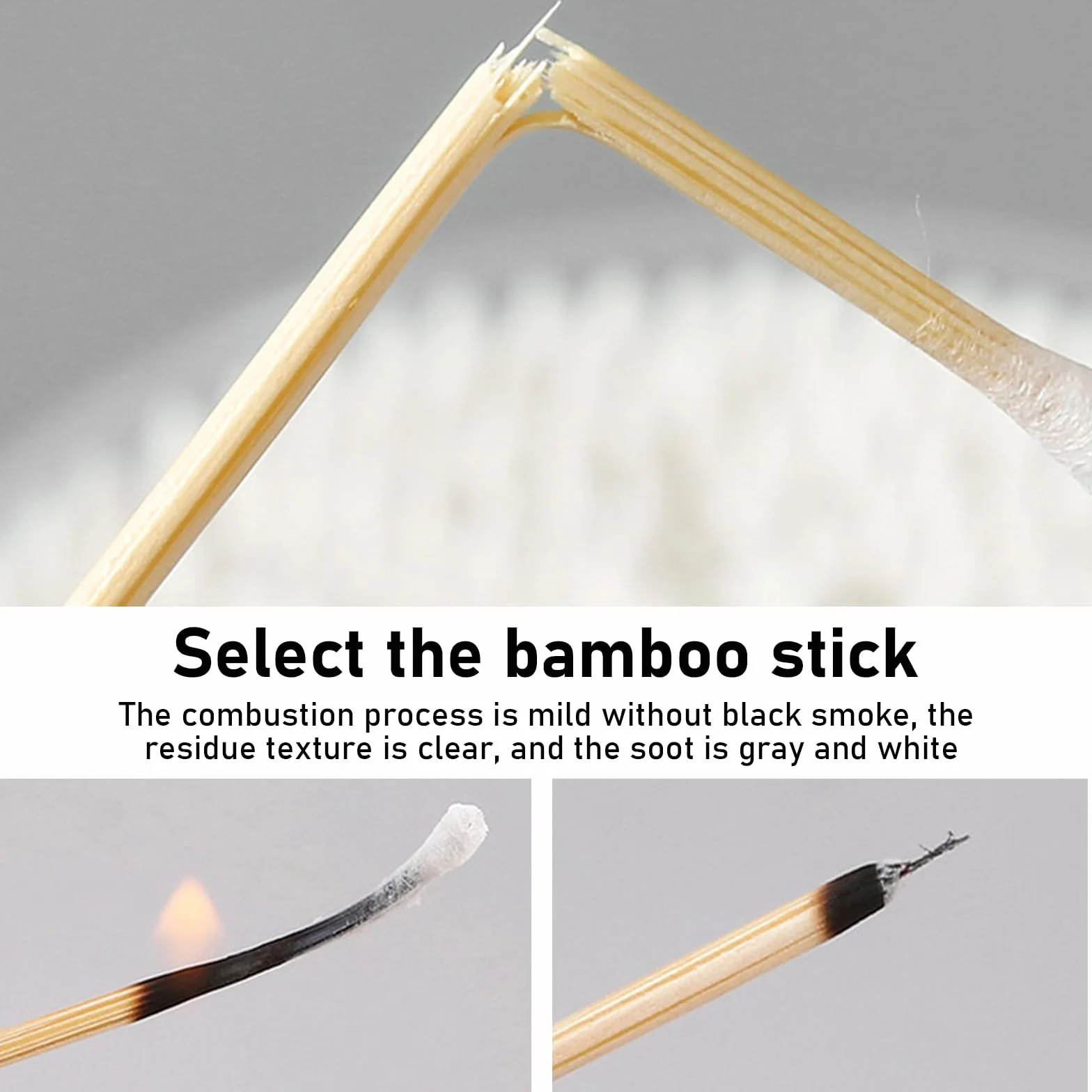 Bamboo Cotton Swabs 500 pièces Coton-tiges Double Pointe Ronde Naturelle