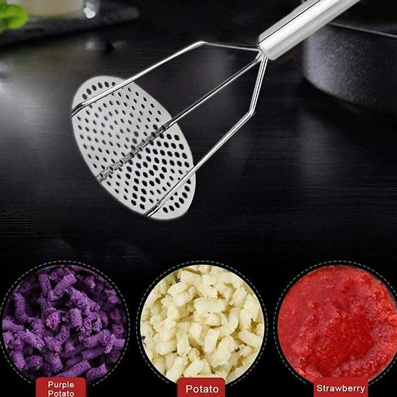 Presse-purée professionnel robuste pour pommes de terre et légumes