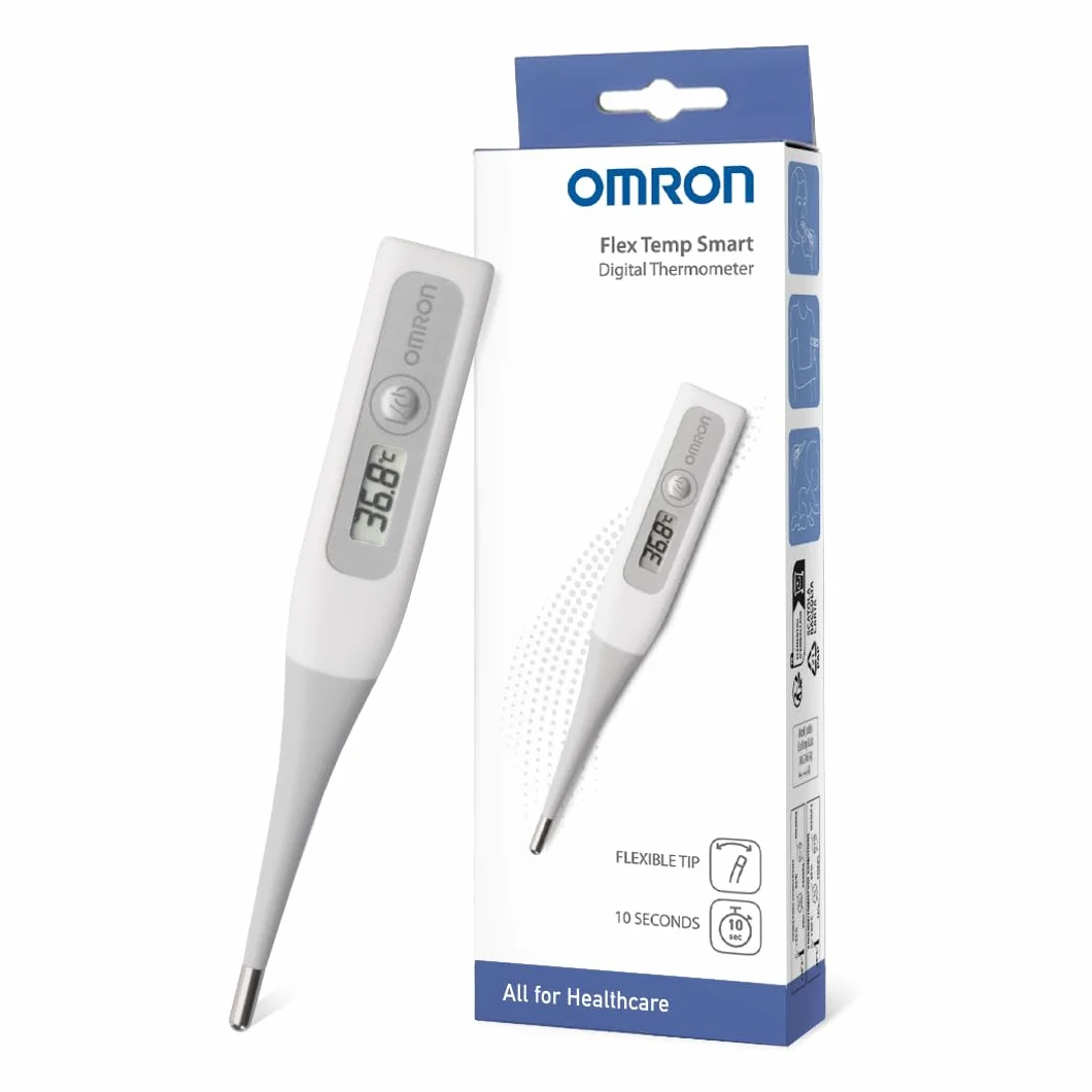OMRON Flex Temp Smart Thermomètre – Thermomètre bébé rapide 10 secondes, pointe flexible, étanche, précis bébé adultes