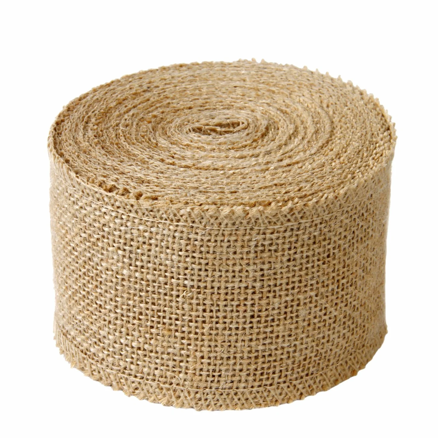 Rouleau de Ruban Rustique en Tissu de Toile de Jute 7 cm - Décoration Bricolage