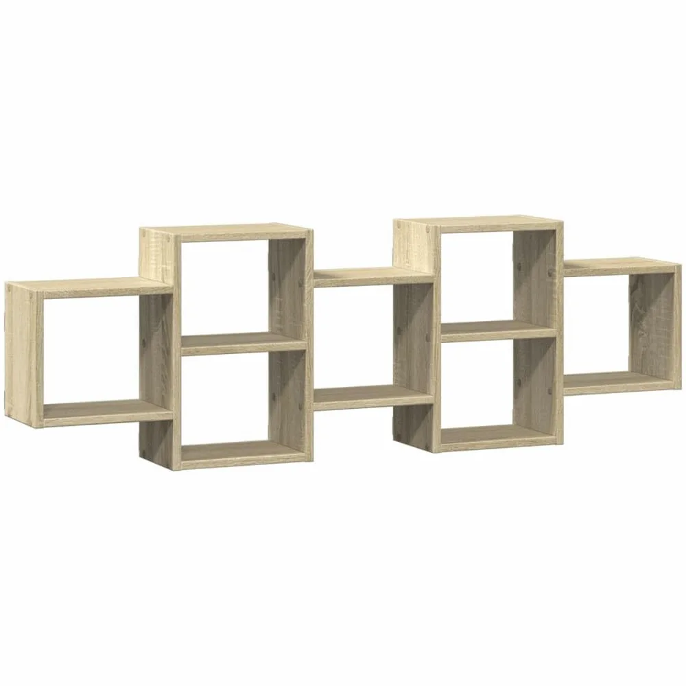 vidaXL Étagère Murale chêne Sonoma 129x18x42 cm Bois d'ingénierie