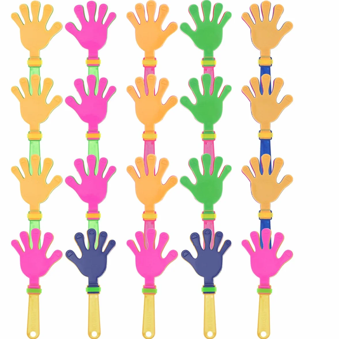 Claquettes en Plastique pour Fête Lot de 20 Bruiteurs Jouets Accessoires Mariages Carnaval