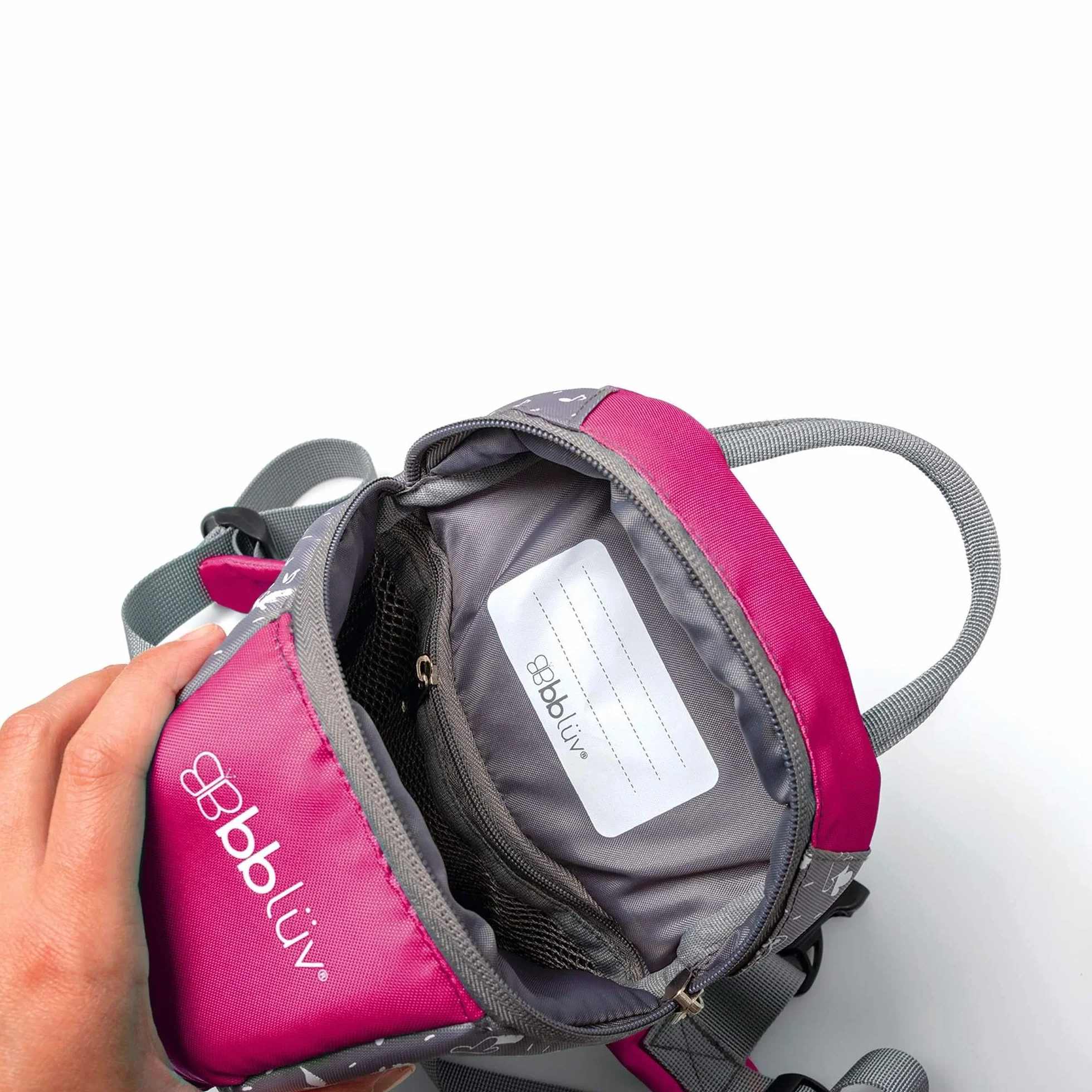 Sac à dos pour tout-petit enfant avec sangle de sécurité amovible Rose
