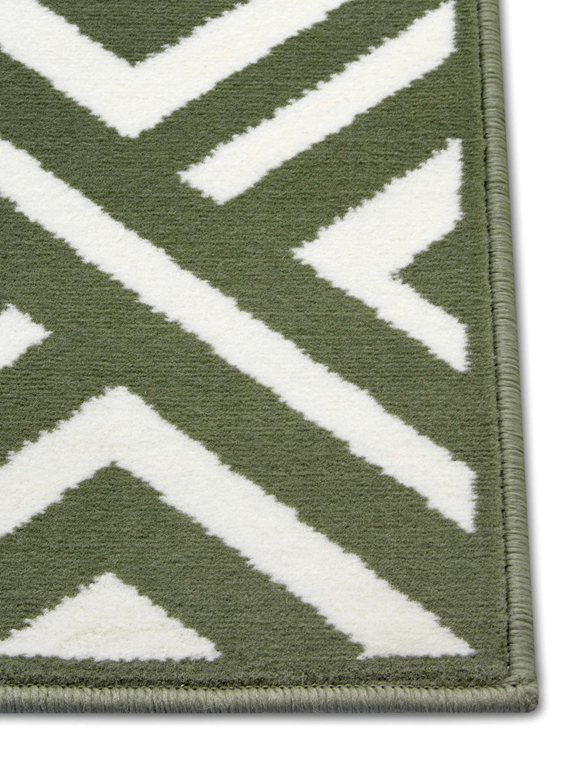 Zala Living Art Tapis de Salon en Velours à Poils Courts - Design Moderne pour Salon, Chambre, Salle à Manger, Bureau, Cuisine - Vert, 160 x 230 cm