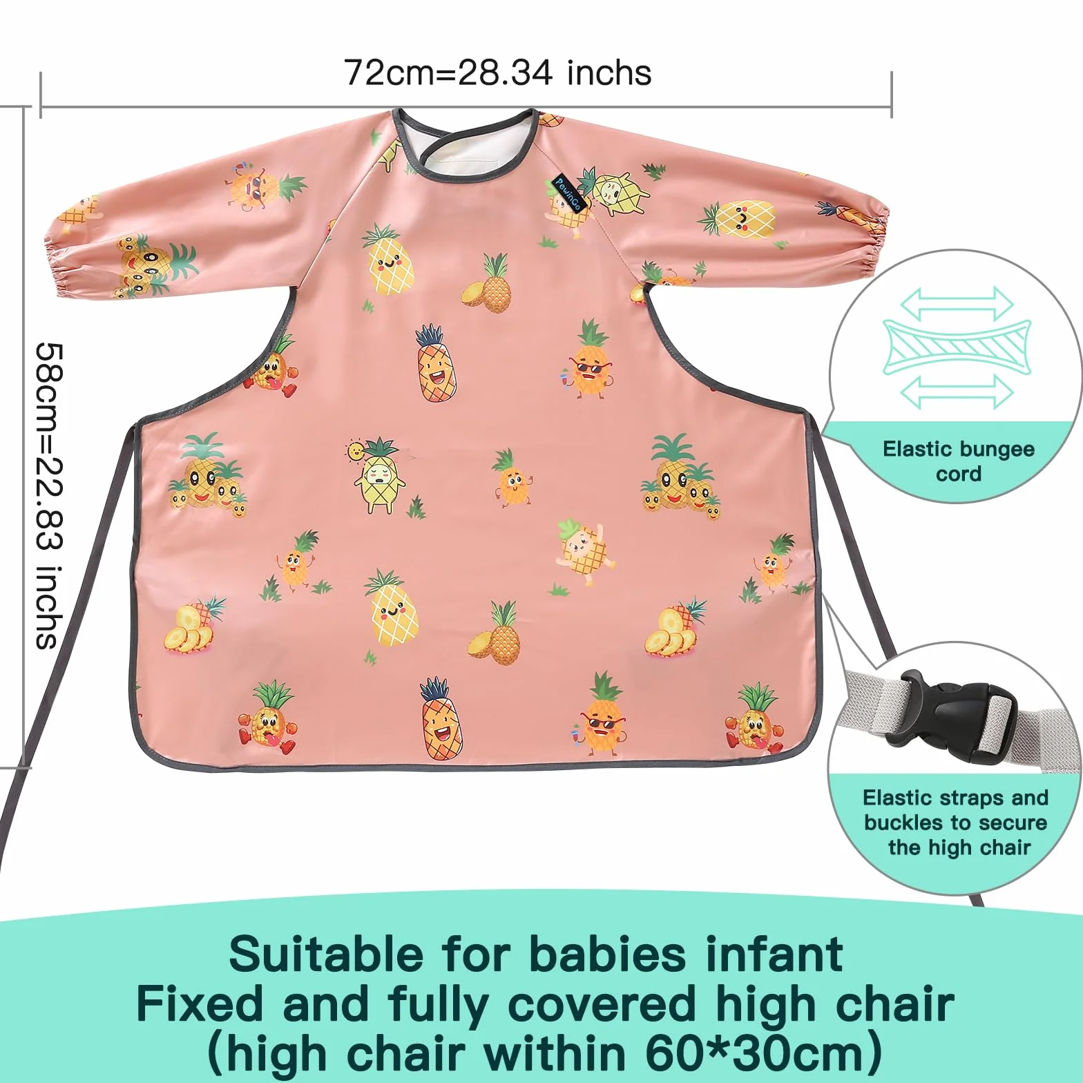 Bavoir Bebe avec Manches Sevrage