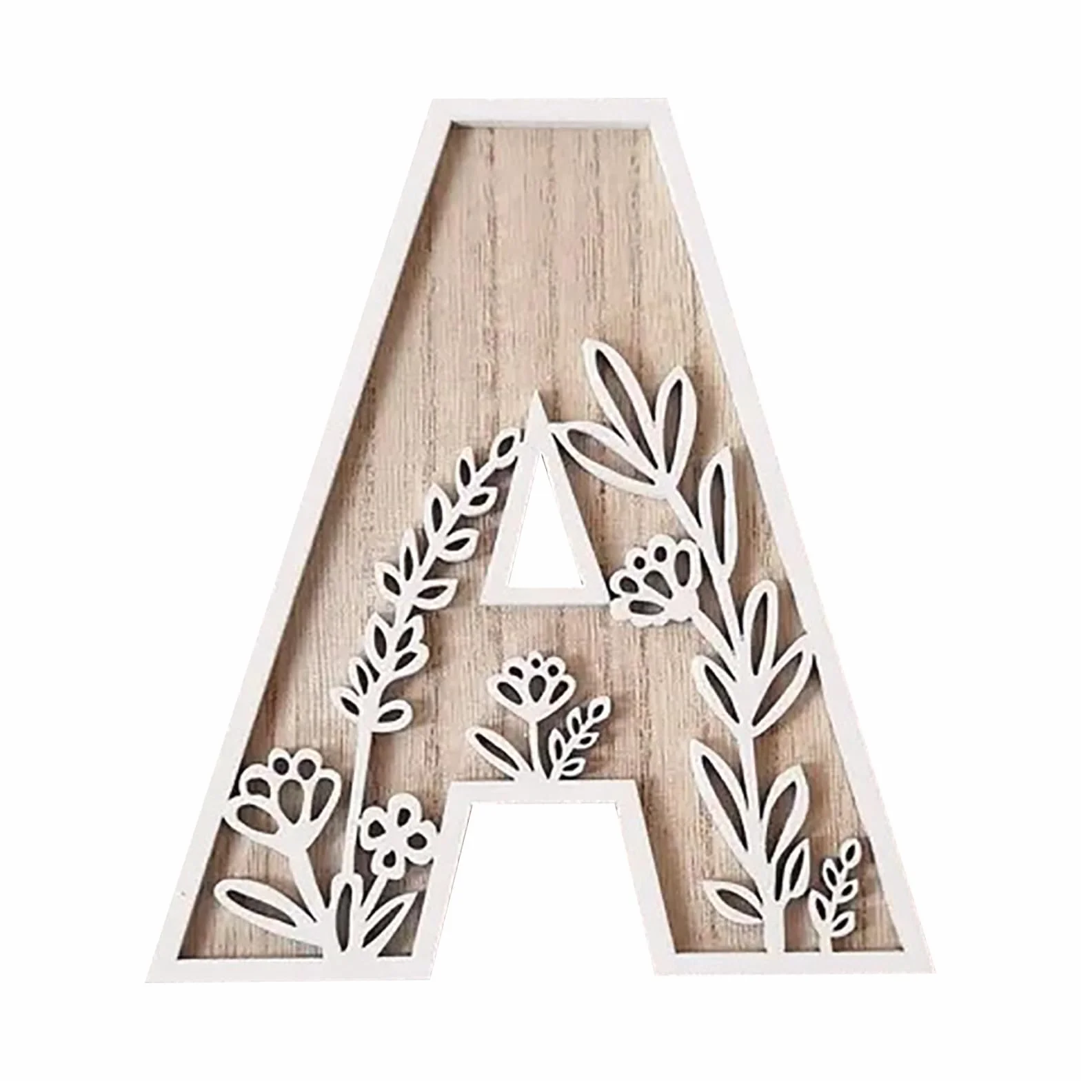 Lettres en bois non finies 5 pouces Alphabet à peindre pour décoration chambre enfants mariage maison 26 lettres A-Z