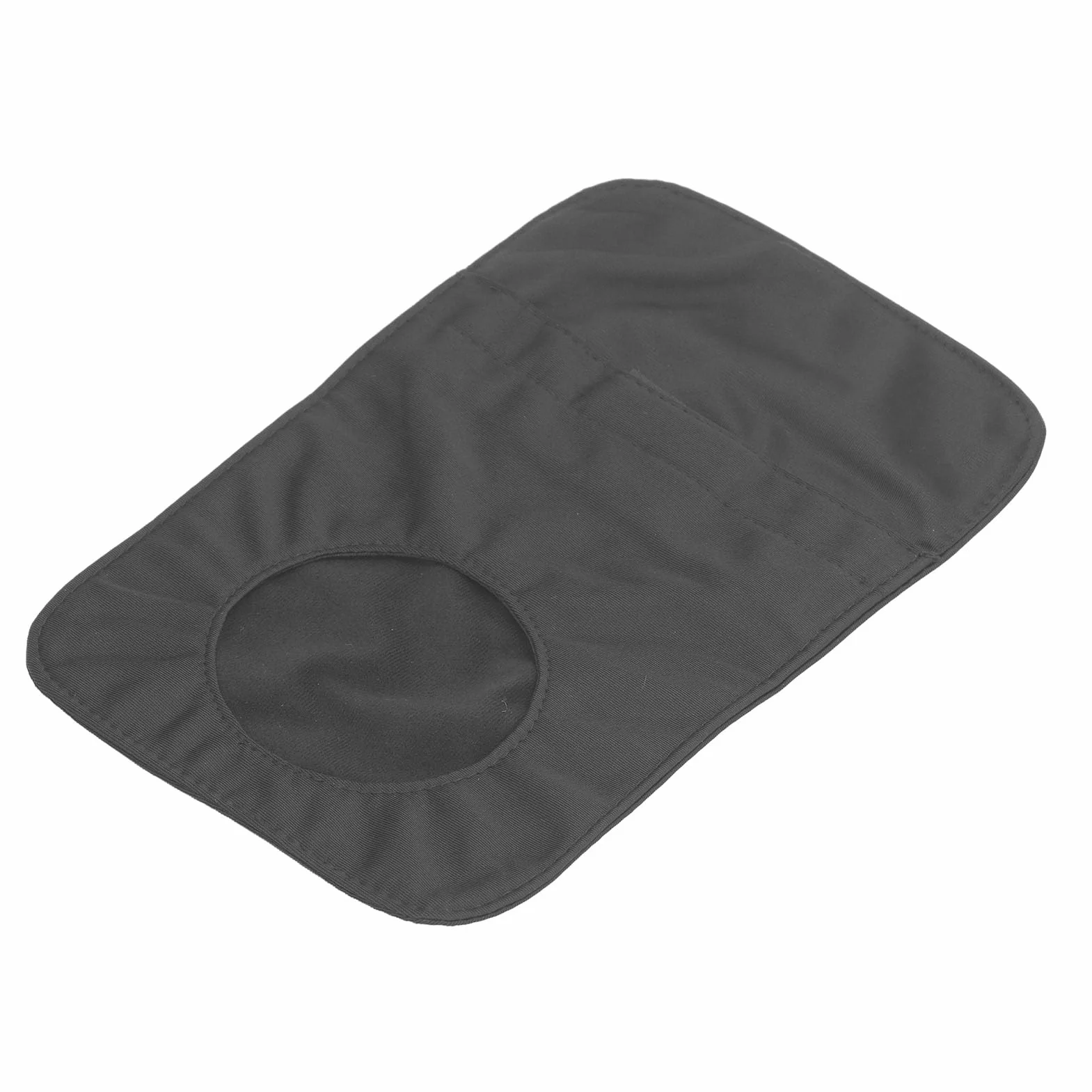 Housse de sac de colostomie noire en coton respirante lavable ajustement universel