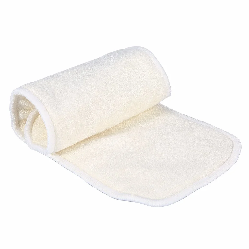Inserts de couches 4Layers Fibre de Bambou Adulte Incontinence Adhésif Doublure Couche Pad