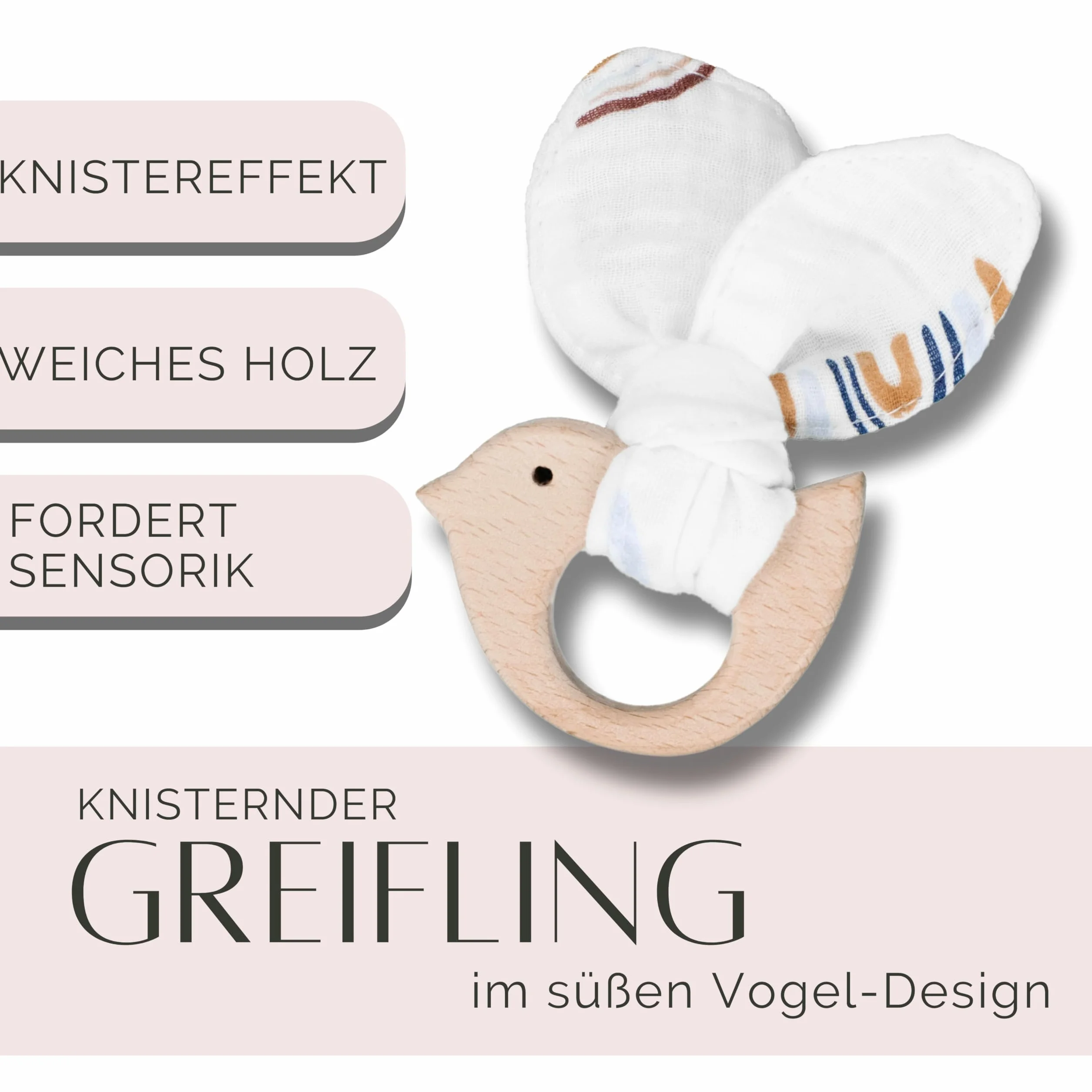 Pince-nez à changer Cadeau de naissance bébé blanc