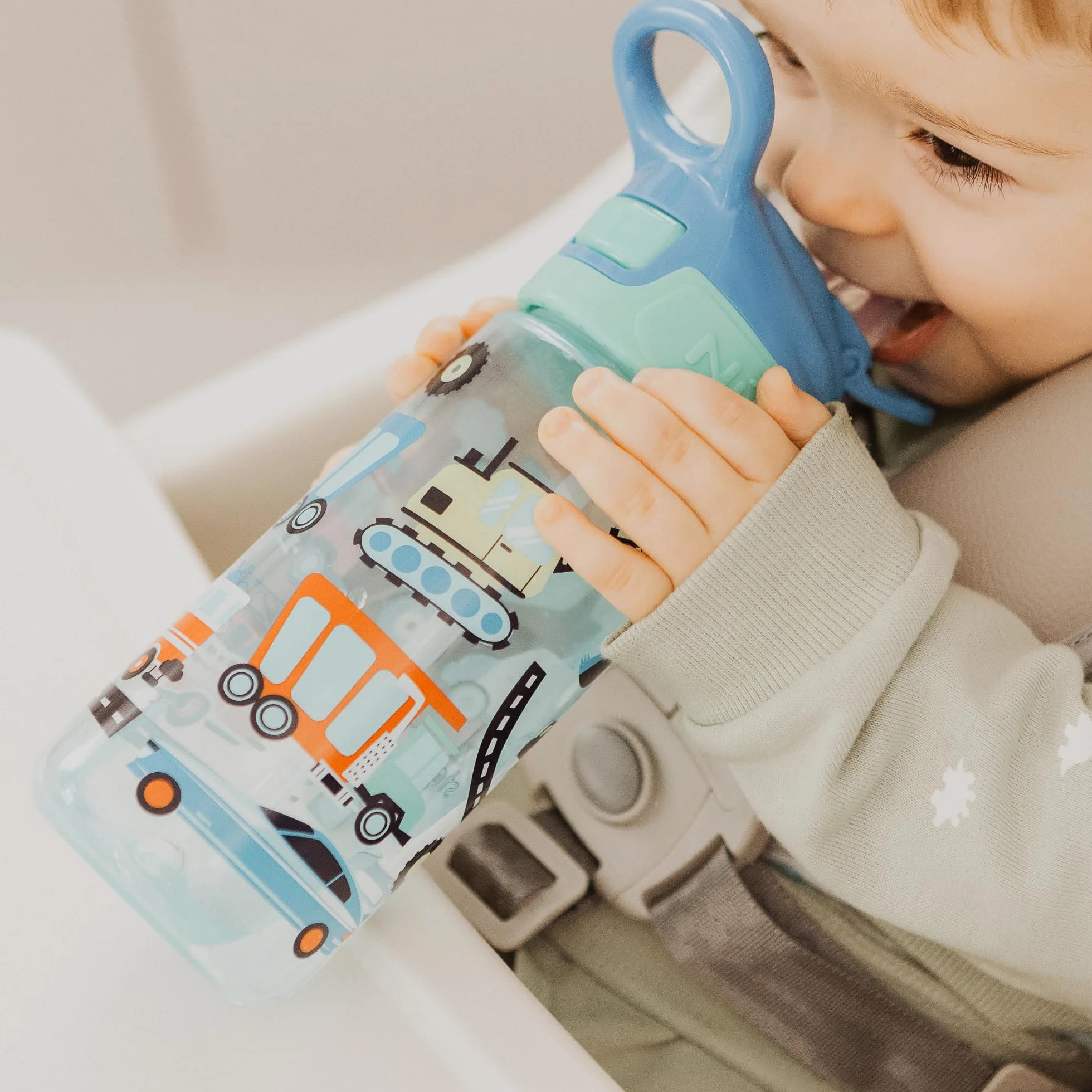 Nuby Super Quench Tasse pour enfants Anti-fuites 540ml Bleu 2 Pack