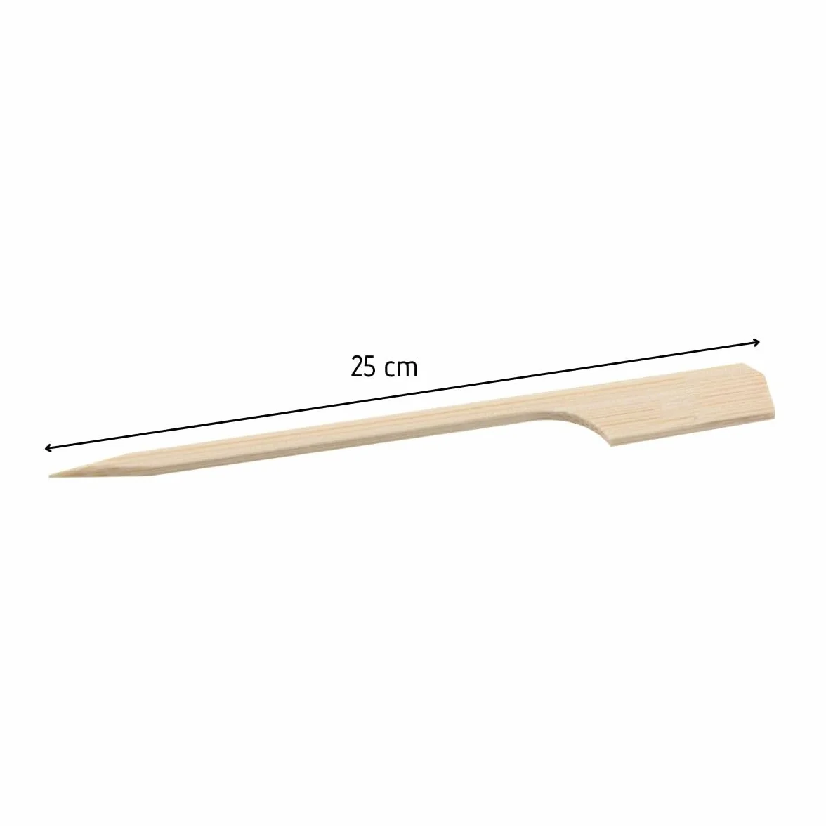 Fackelmann Lot de 50 Pics à Brochettes en Bois 25 cm, Piques Apéro Bambou