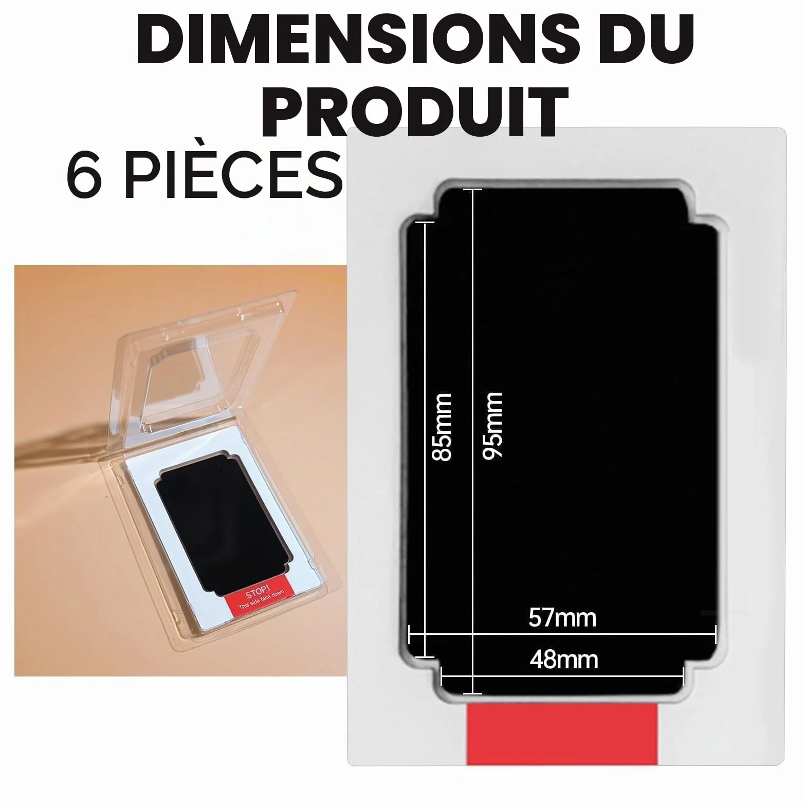 Qiundar Kit Empreinte Pieds et Mains Bébé 6 Pcs Tampon Encreur Sans Contact