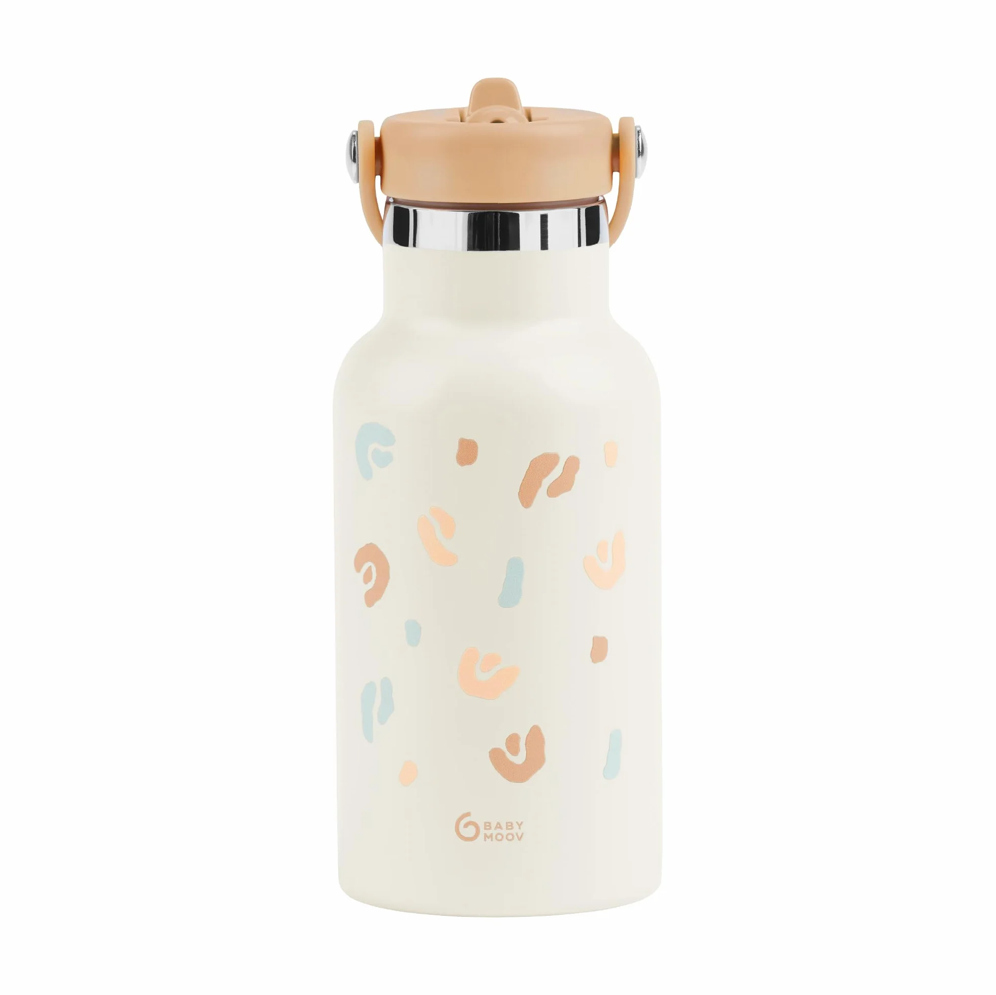 Babymoov Gourde Enfant Isotherme Inox 350ml Anti Fuites Paille Intégrée Garde 12h Frais 6h Chaud Poignée Transport