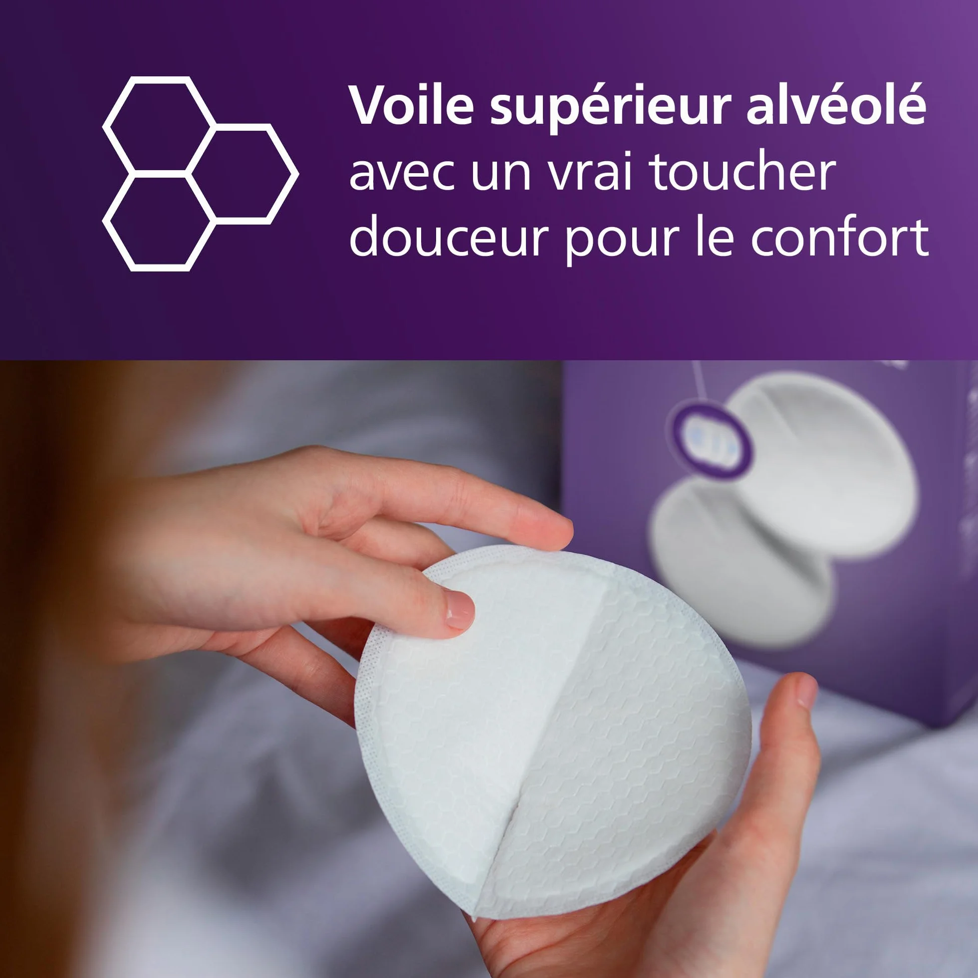 Philips Avent Coussinets d’allaitement jetables absorption triple épaisseur anti-fuites 24 pièces SCF254/24
