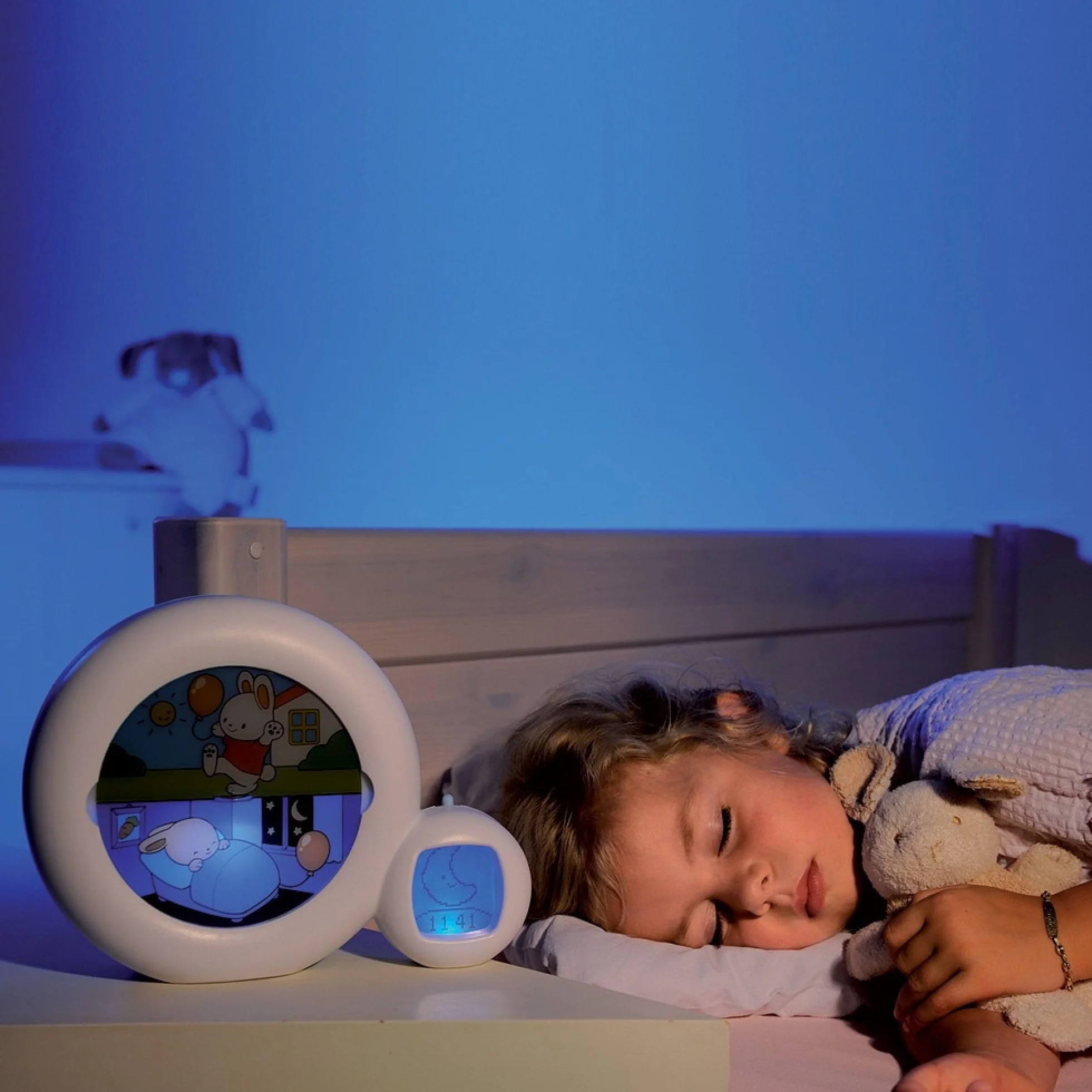 KID SLEEP Veilleuse bébé réveil musicale évolutive Moon