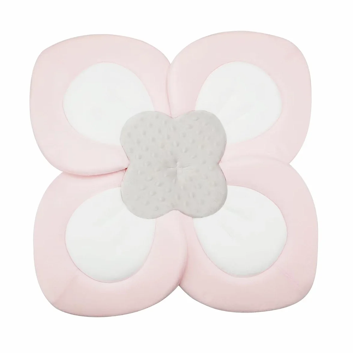 PandaEar Fleur de bain douce pour bébé lavabo portable siège tapis coussin soutien rose