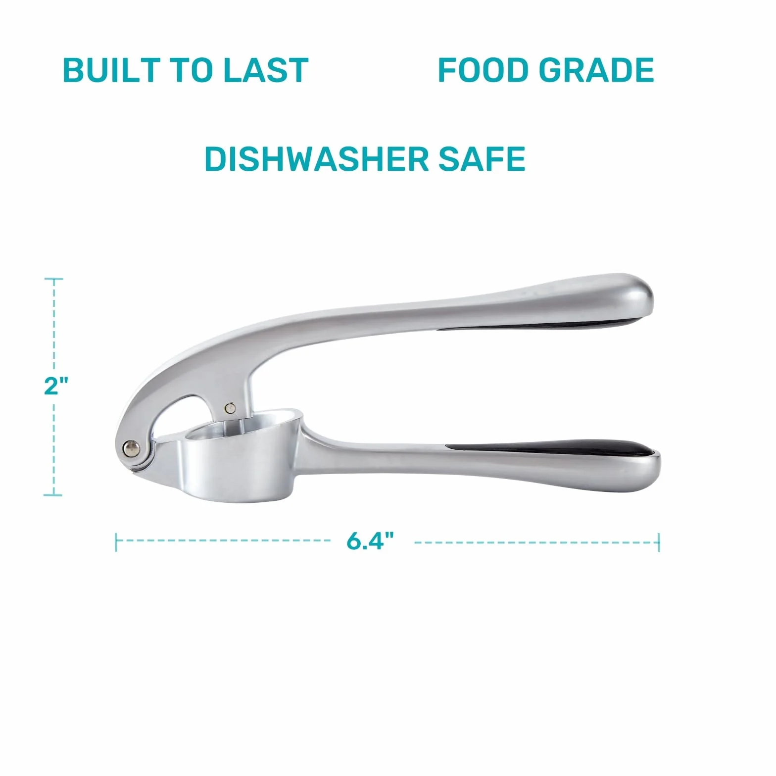 Presse-ail de cuisine antirouille avec manche ergonomique, Presse-gingembre facile à nettoyer