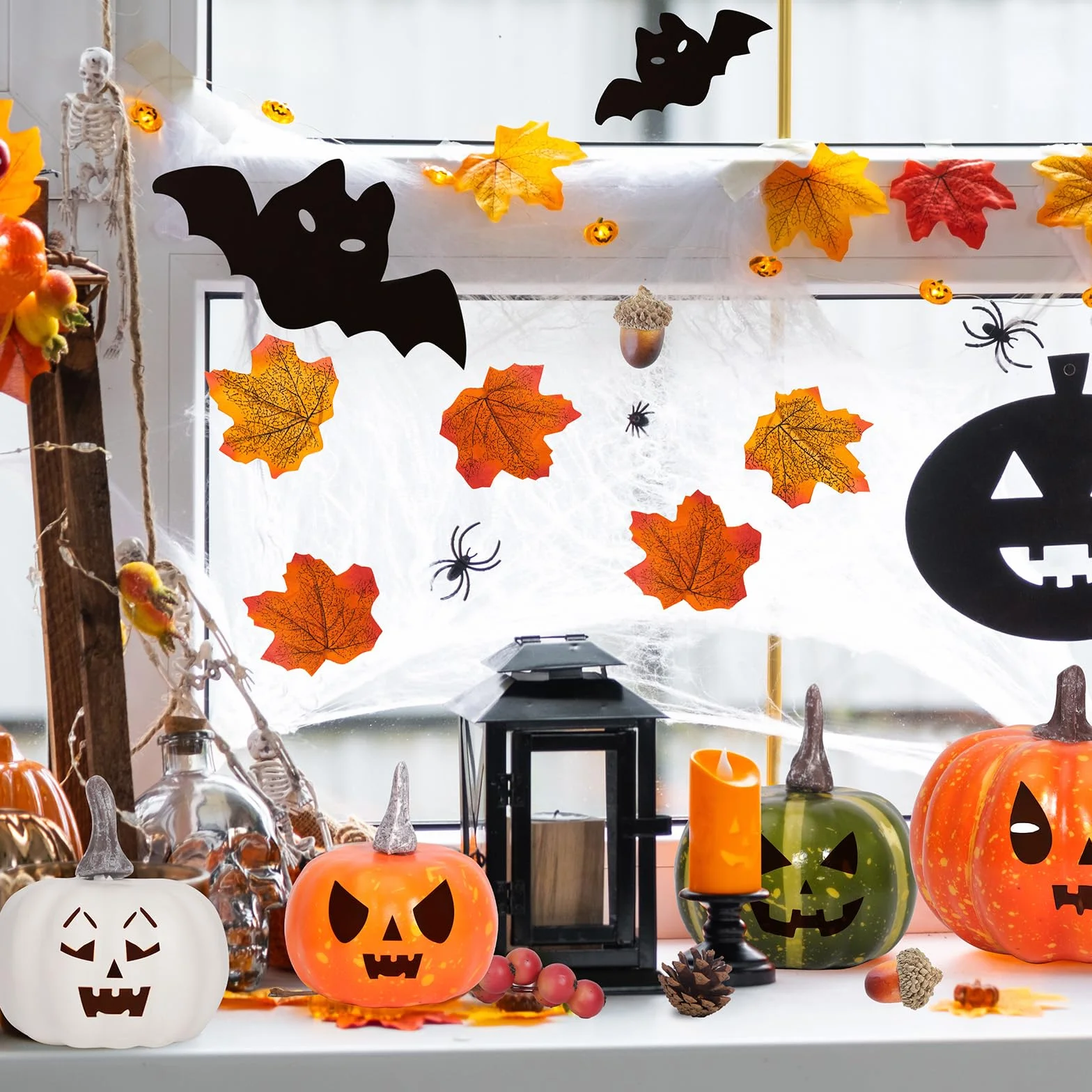 Citrouilles Artificielles 162 Pièces Décoration Automne Halloween Thanksgiving