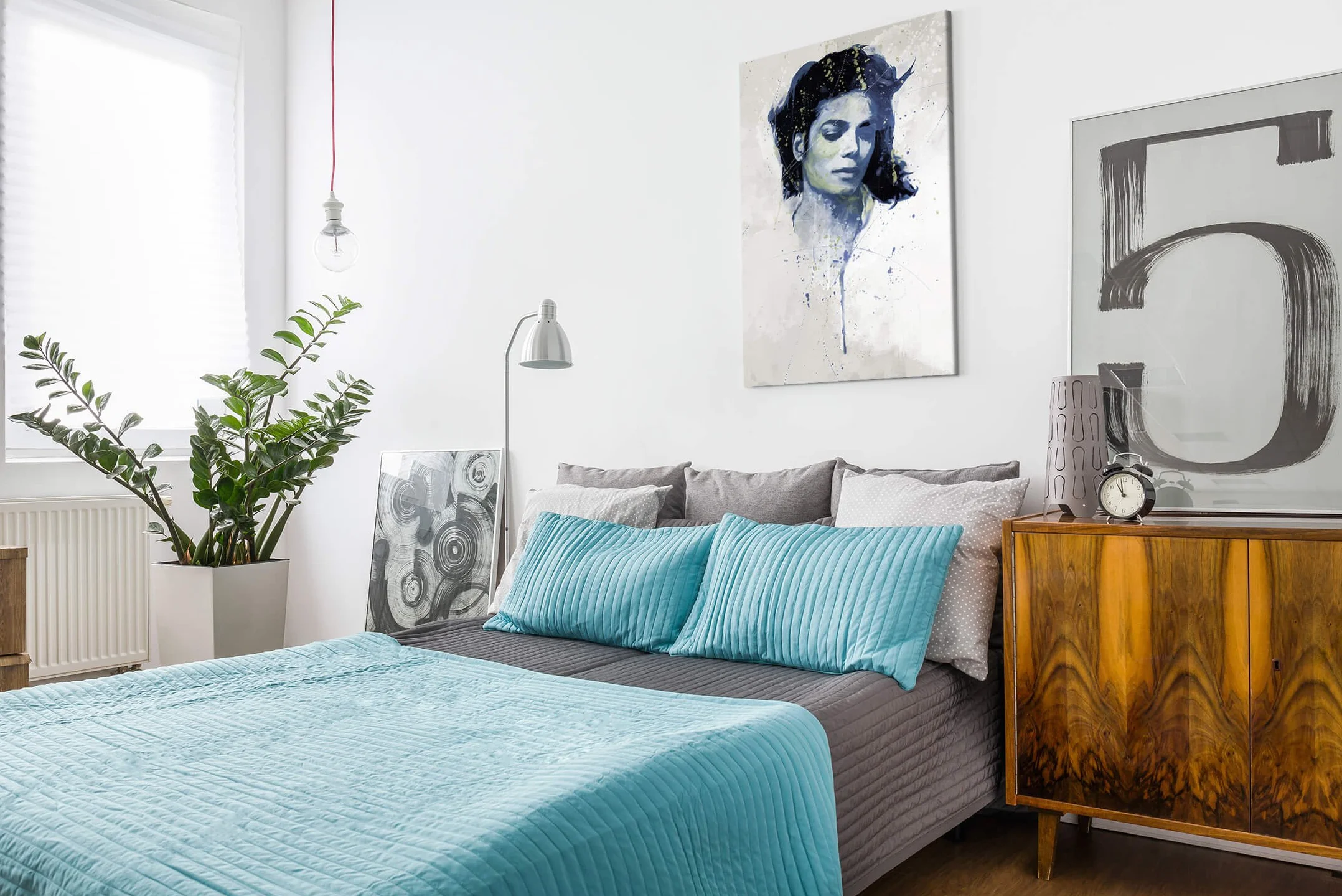 Paul Sinus Art Michael Jackson 90 x 60 cm Toile Tendue Prête à Accrocher