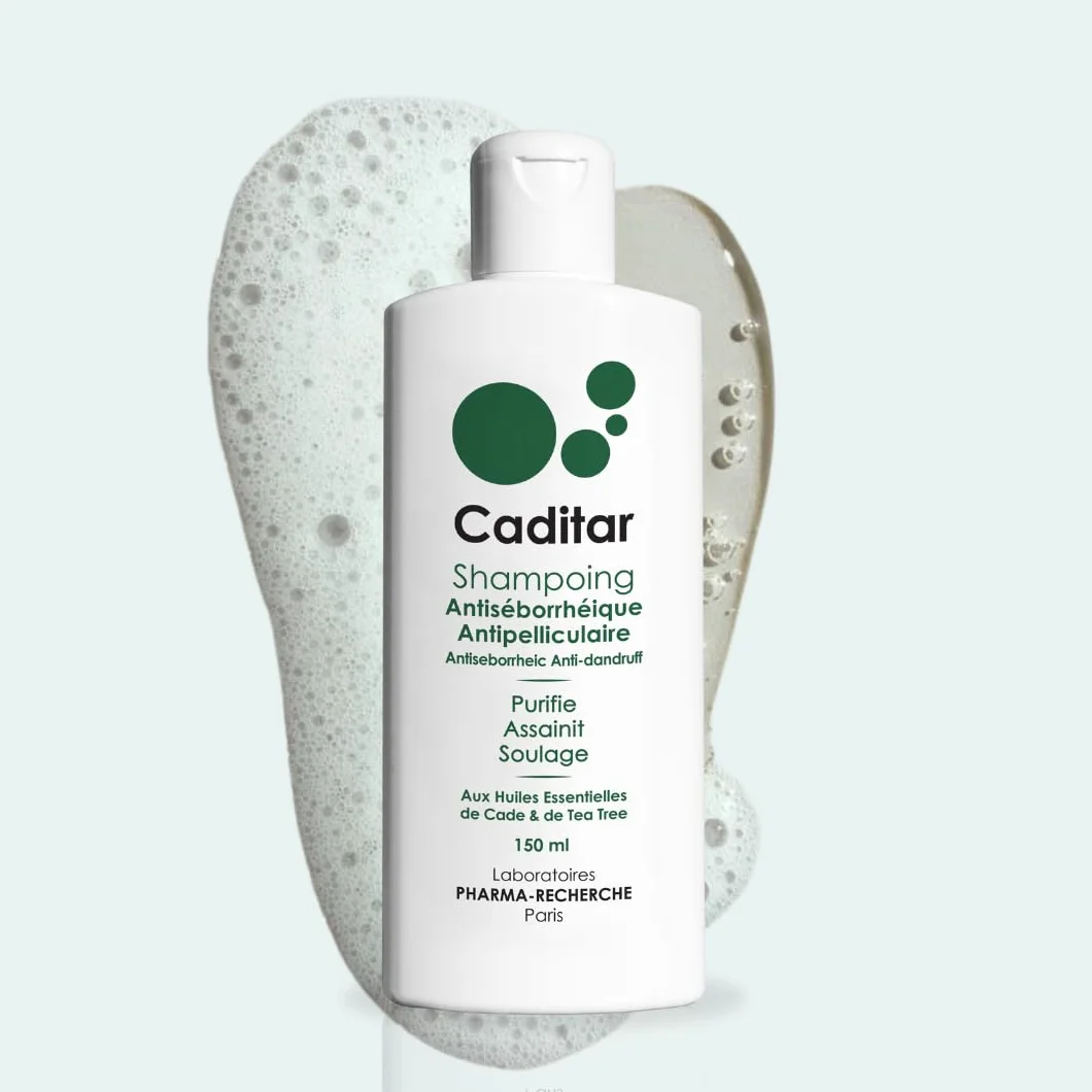 Caditar Antiséborrhéique Shampoing Assainissant 150ml Sans Parabène Sans Silicone Fabriqué en France