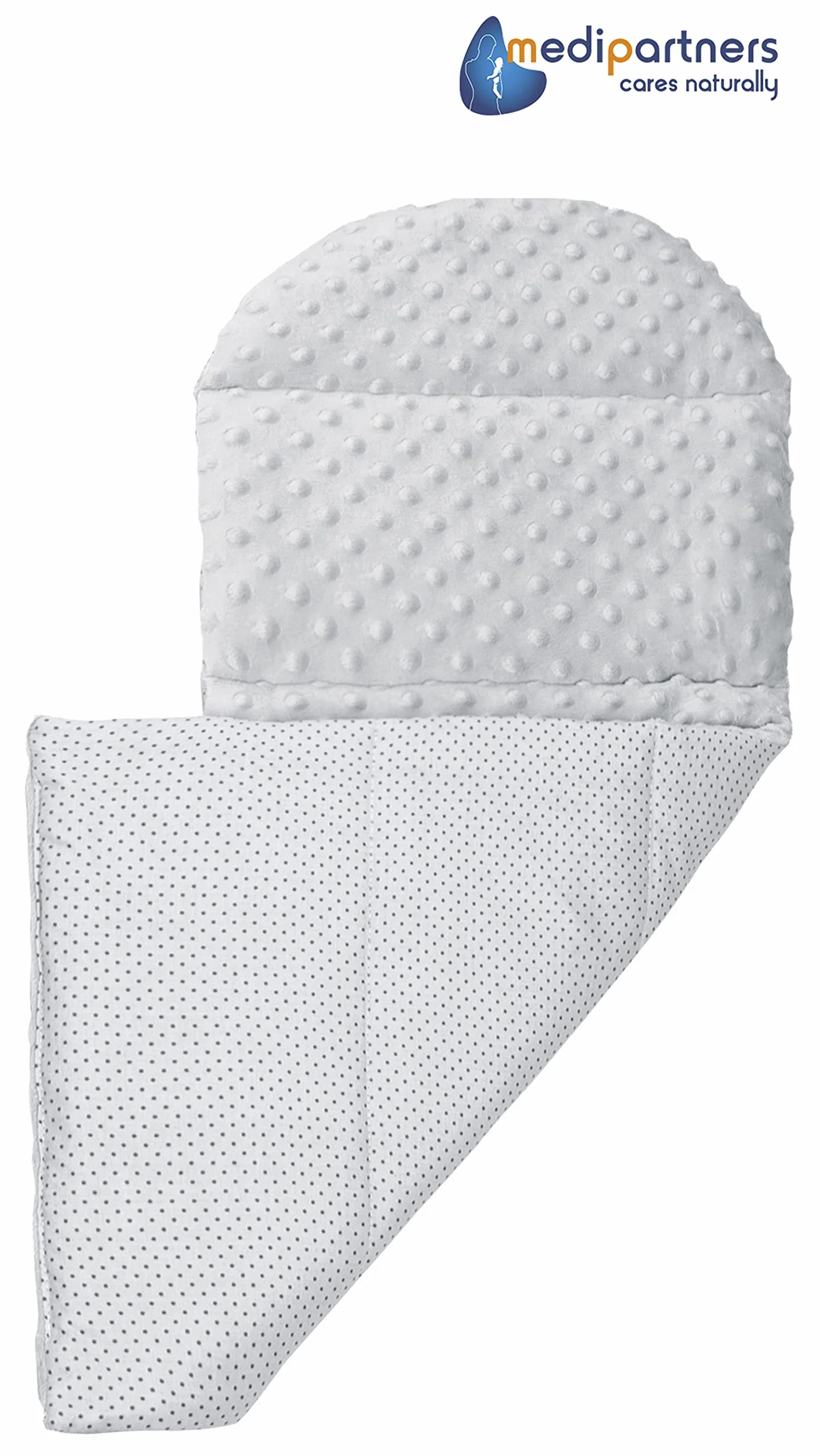 Réducteur de Lit Bébé 100x60x15cm 5 Éléments Cocon Naissance Nid d'Ange Bilatéral Cale 100% Coton Minky Cerf Gris