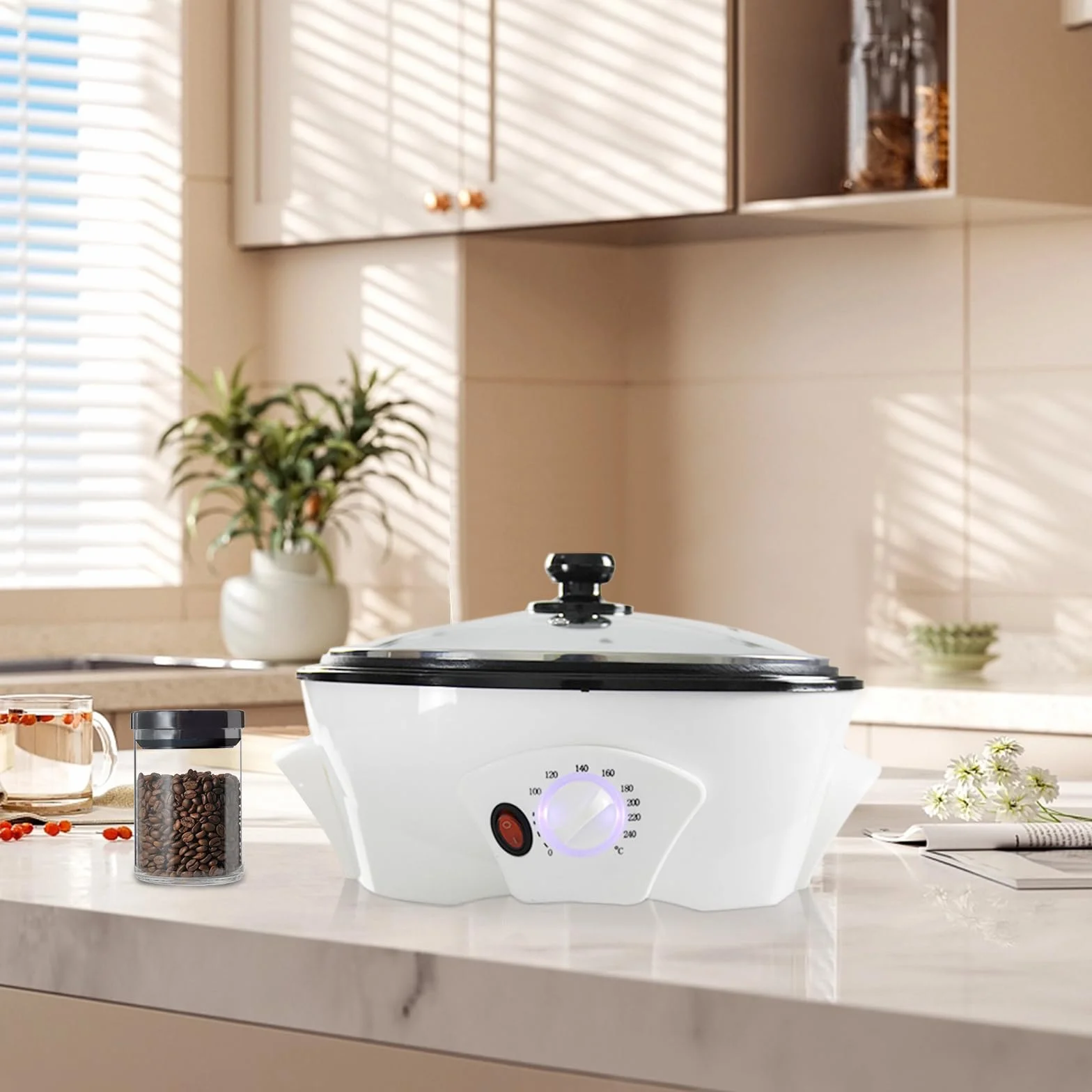 Torréfacteur de café électrique 1200 W réglable 0-240 °C