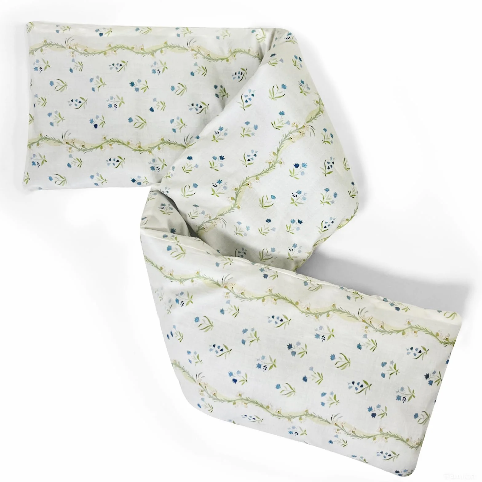 UNCN Longue Coussin Chauffant du cou Cervicales Micro Onde - housse amovible, Bouillotte Micro-Onde, graine de lin, noyaux cerises (Bleu)